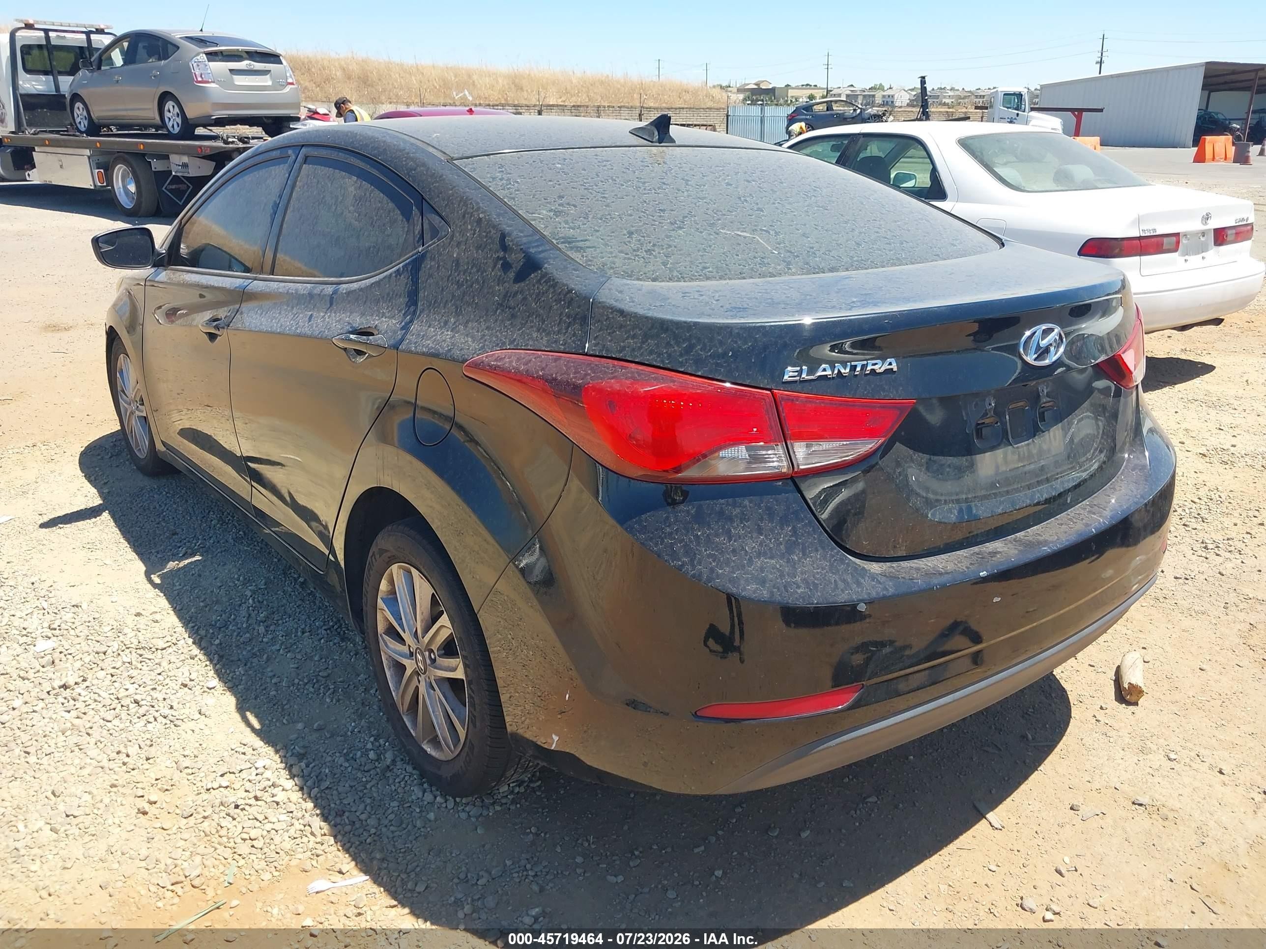 2015 Hyundai Elantra Se Black vin: 5NPDH4AE2FH615608