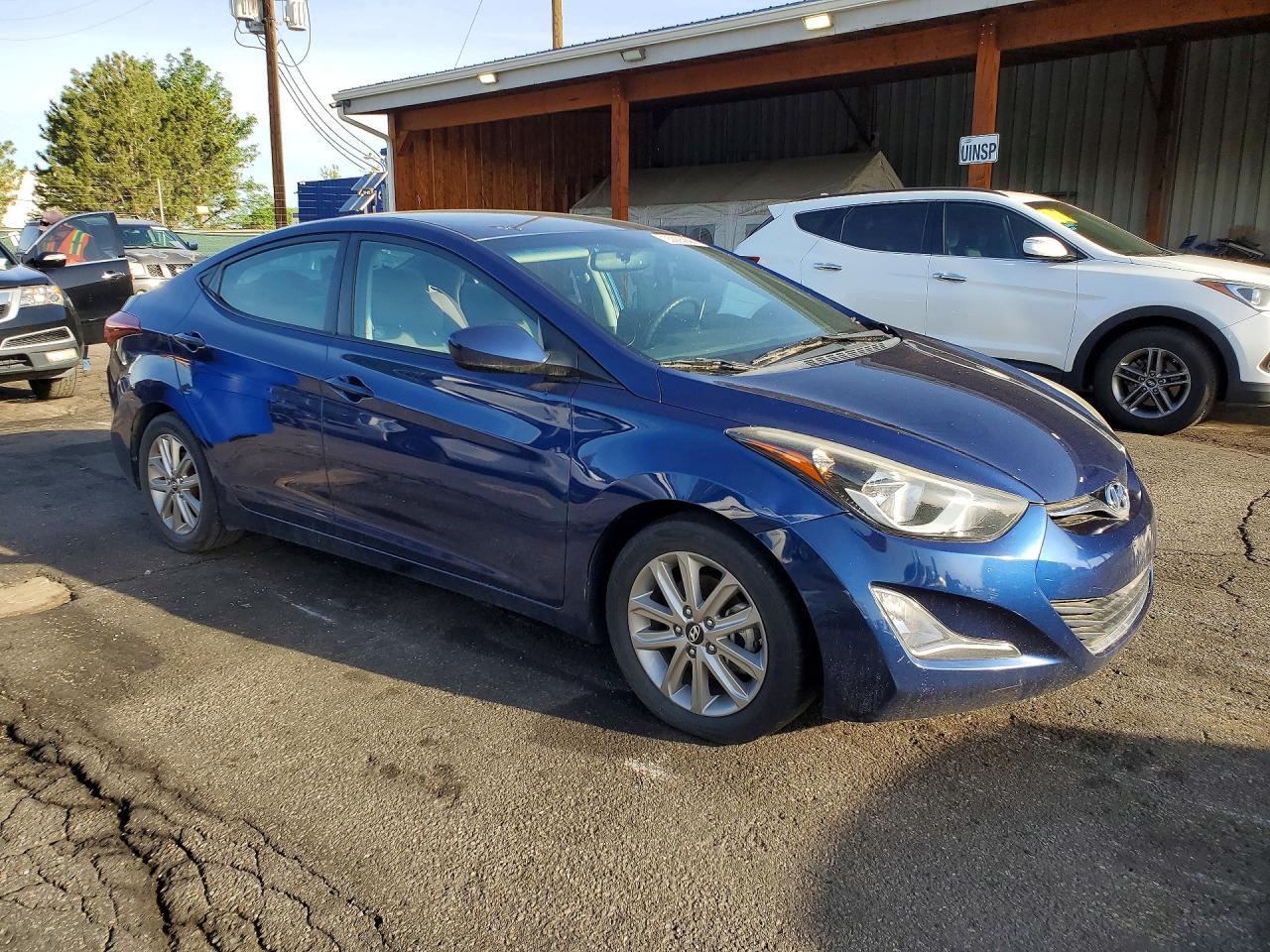 2015 Hyundai Elantra Se Blue vin: 5NPDH4AE2FH629590