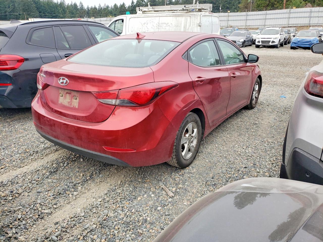 2015 Hyundai Elantra Se Красный vin: 5NPDH4AE2FH633347