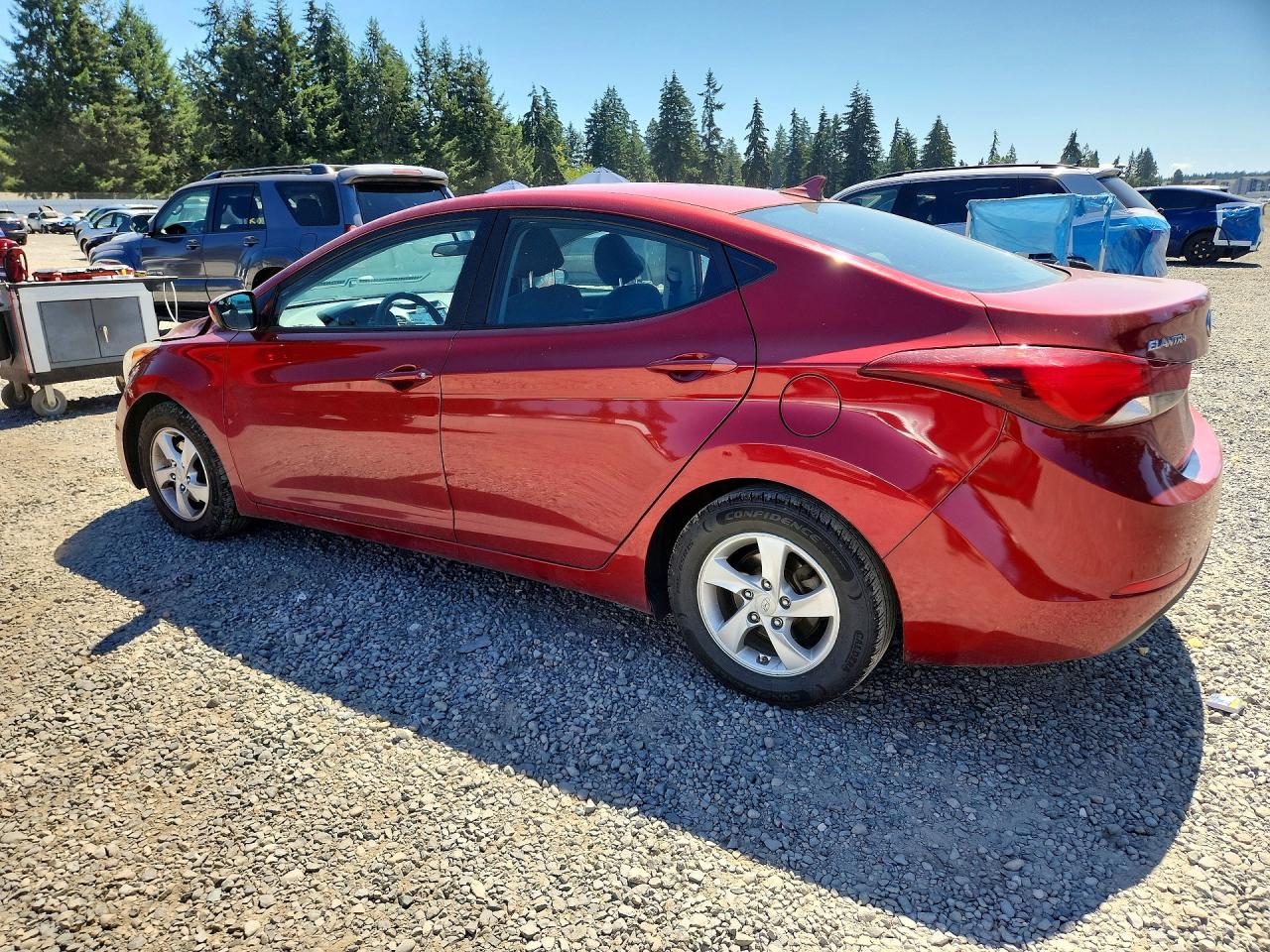 2015 Hyundai Elantra Se Красный vin: 5NPDH4AE2FH633347