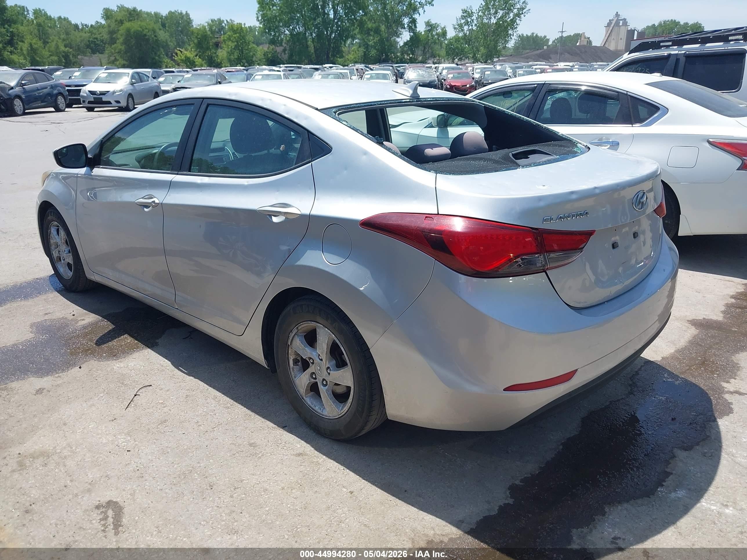 2015 Hyundai Elantra Se Silver vin: 5NPDH4AE2FH636748
