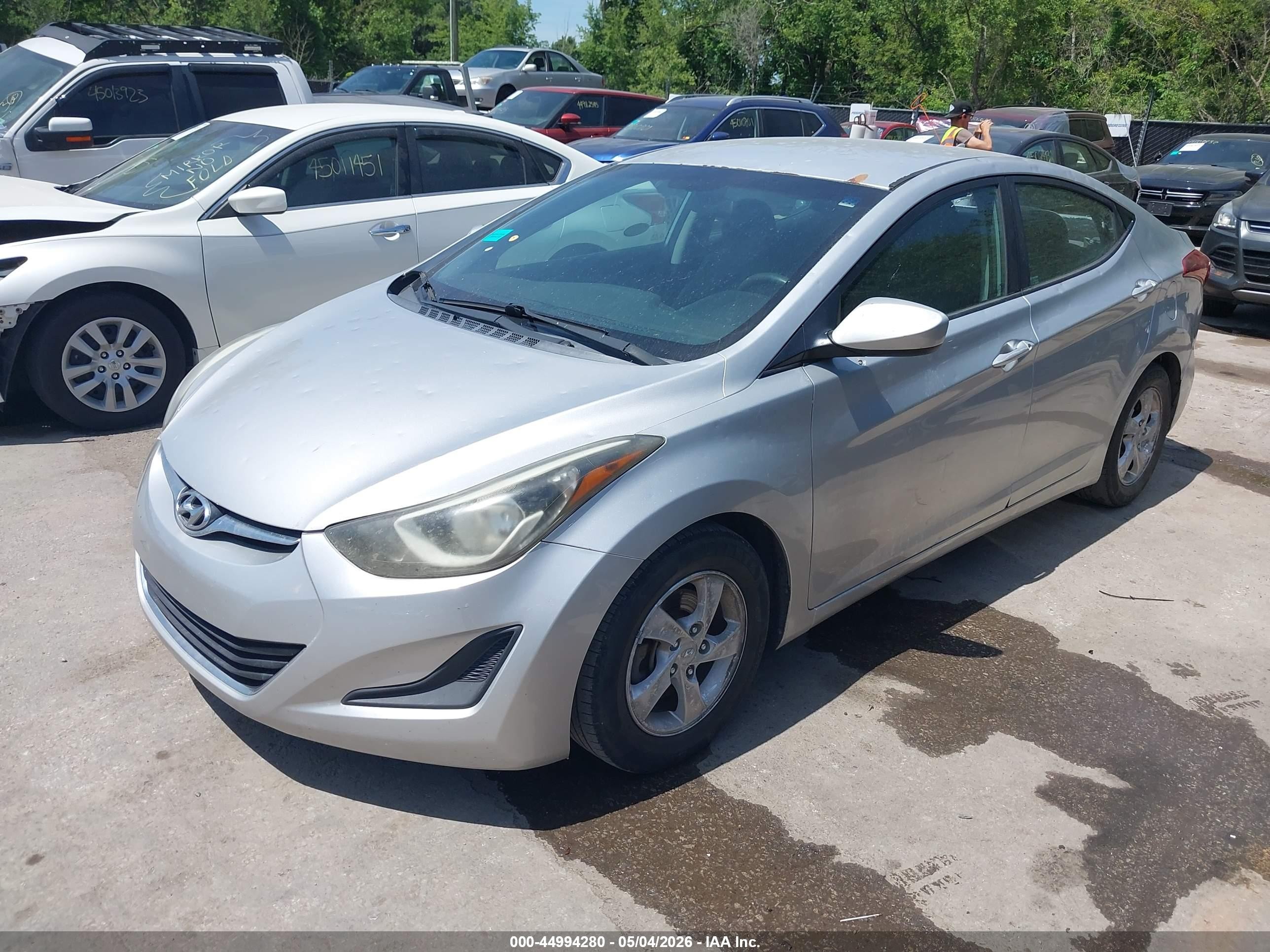 2015 Hyundai Elantra Se Silver vin: 5NPDH4AE2FH636748