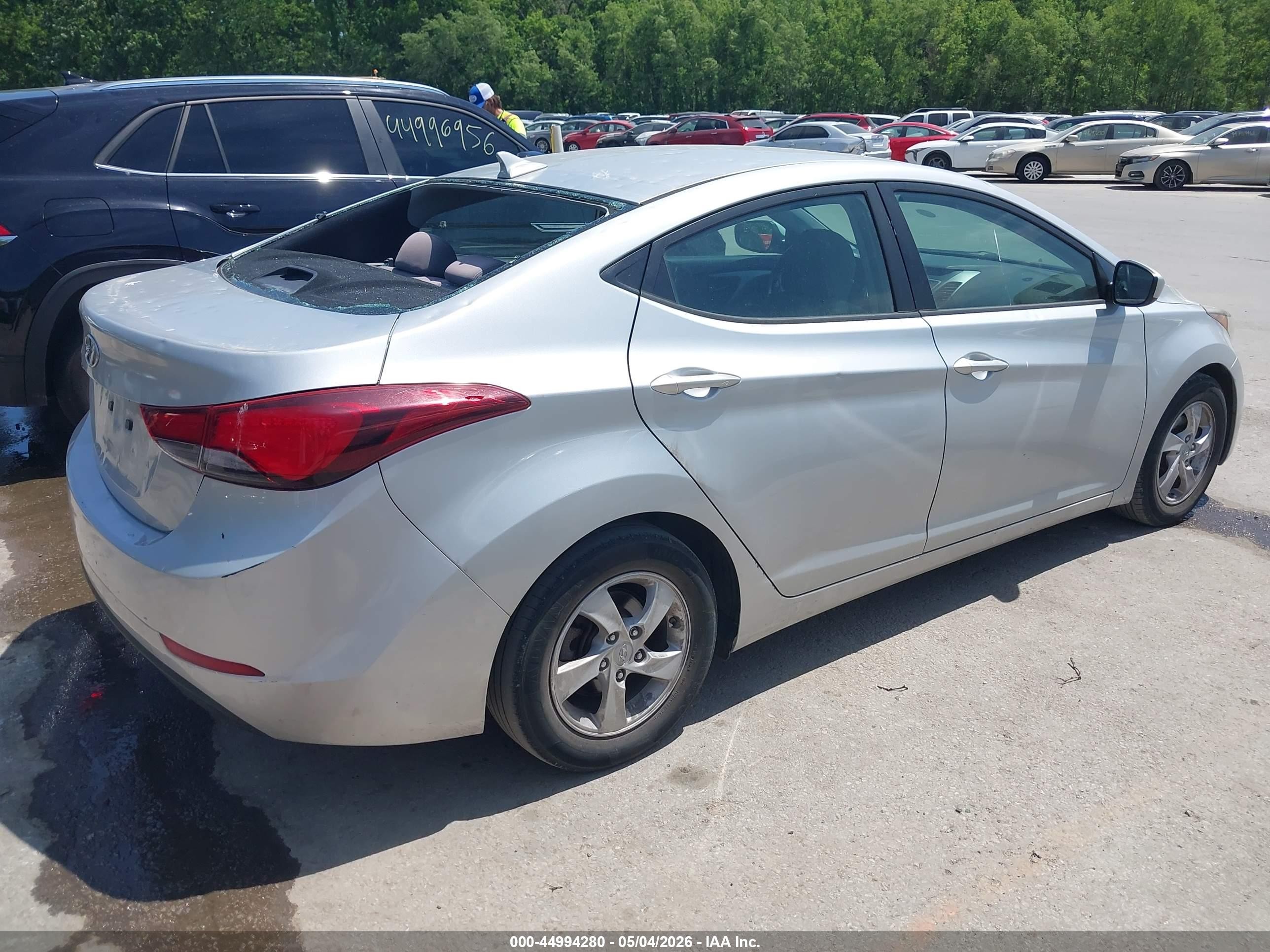 2015 Hyundai Elantra Se Silver vin: 5NPDH4AE2FH636748