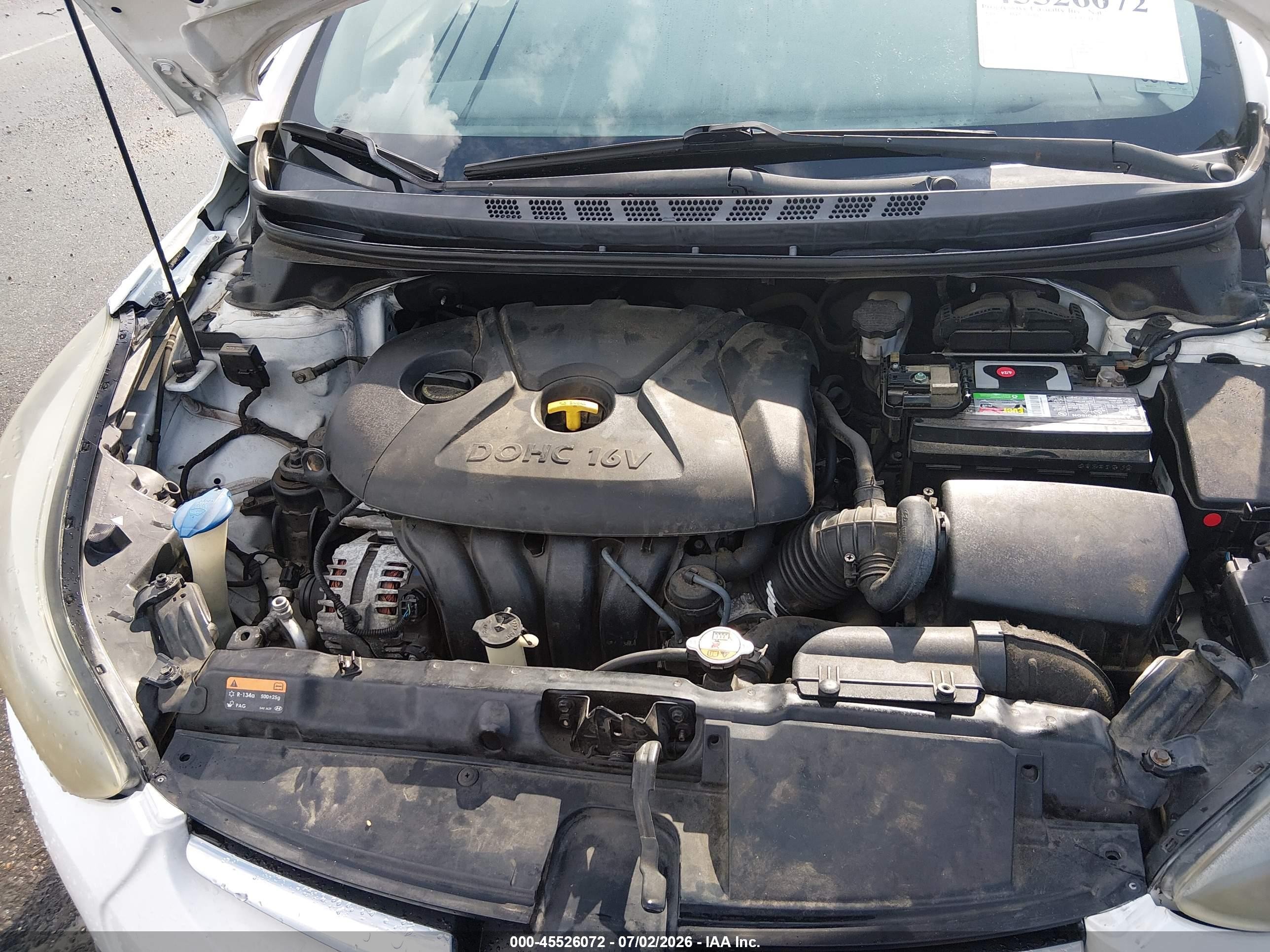 2015 Hyundai Elantra Se White vin: 5NPDH4AE2FH636877