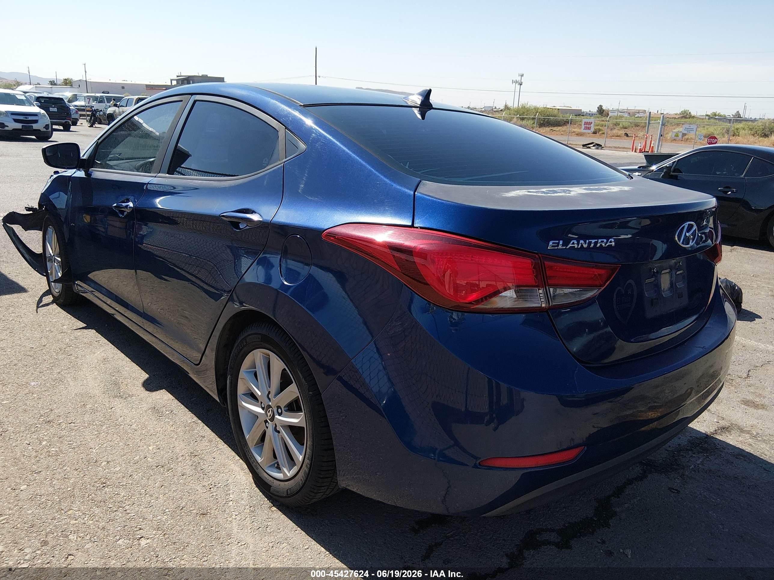 2015 Hyundai Elantra Se Dark Blue vin: 5NPDH4AE2FH637639
