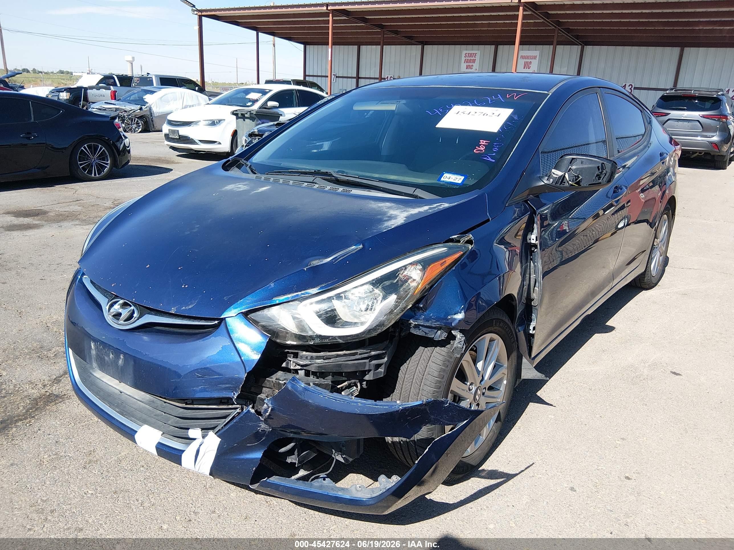 2015 Hyundai Elantra Se Dark Blue vin: 5NPDH4AE2FH637639