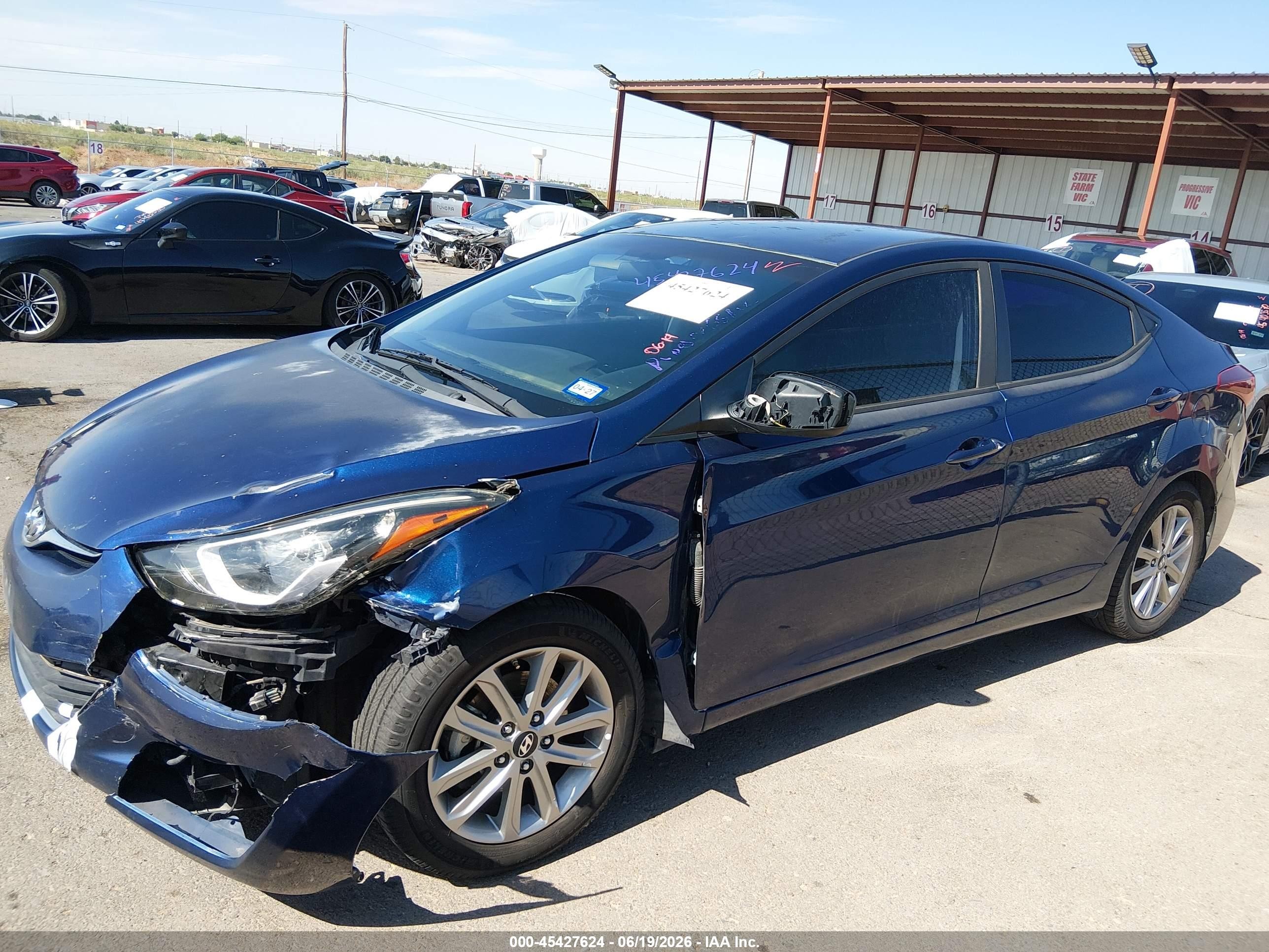 2015 Hyundai Elantra Se Dark Blue vin: 5NPDH4AE2FH637639