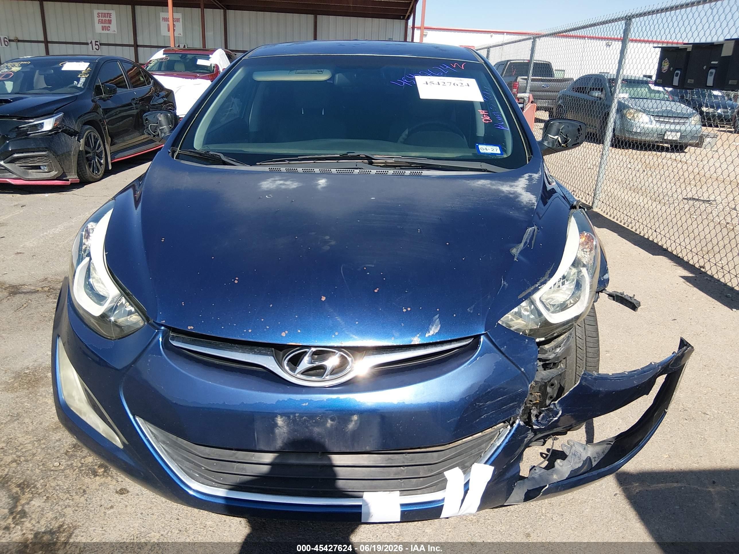 2015 Hyundai Elantra Se Dark Blue vin: 5NPDH4AE2FH637639
