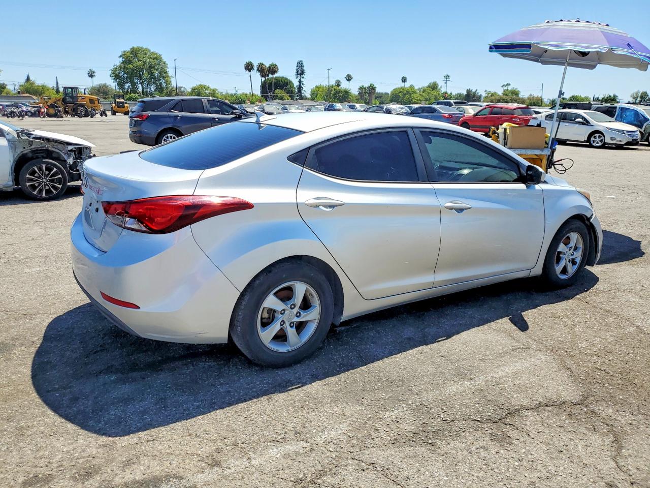 2015 Hyundai Elantra Se Silver vin: 5NPDH4AE2FH642615