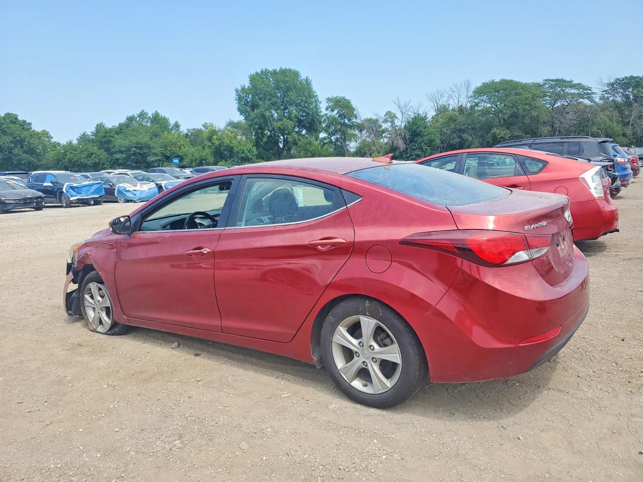 2016 Hyundai Elantra Value Edition Красный vin: 5NPDH4AE2GH711966