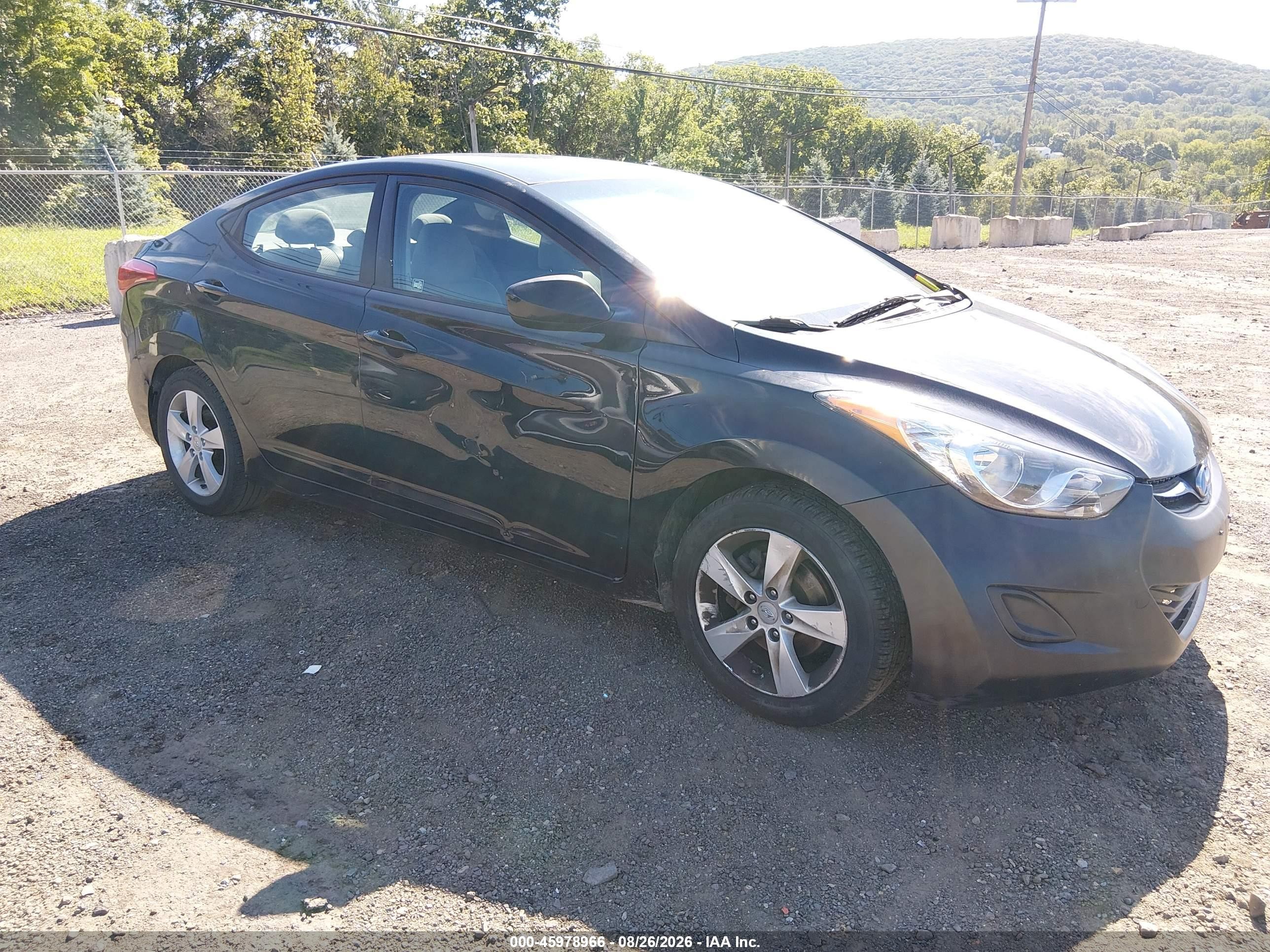 2011 Hyundai Elantra Gls Black vin: 5NPDH4AE3BH002276