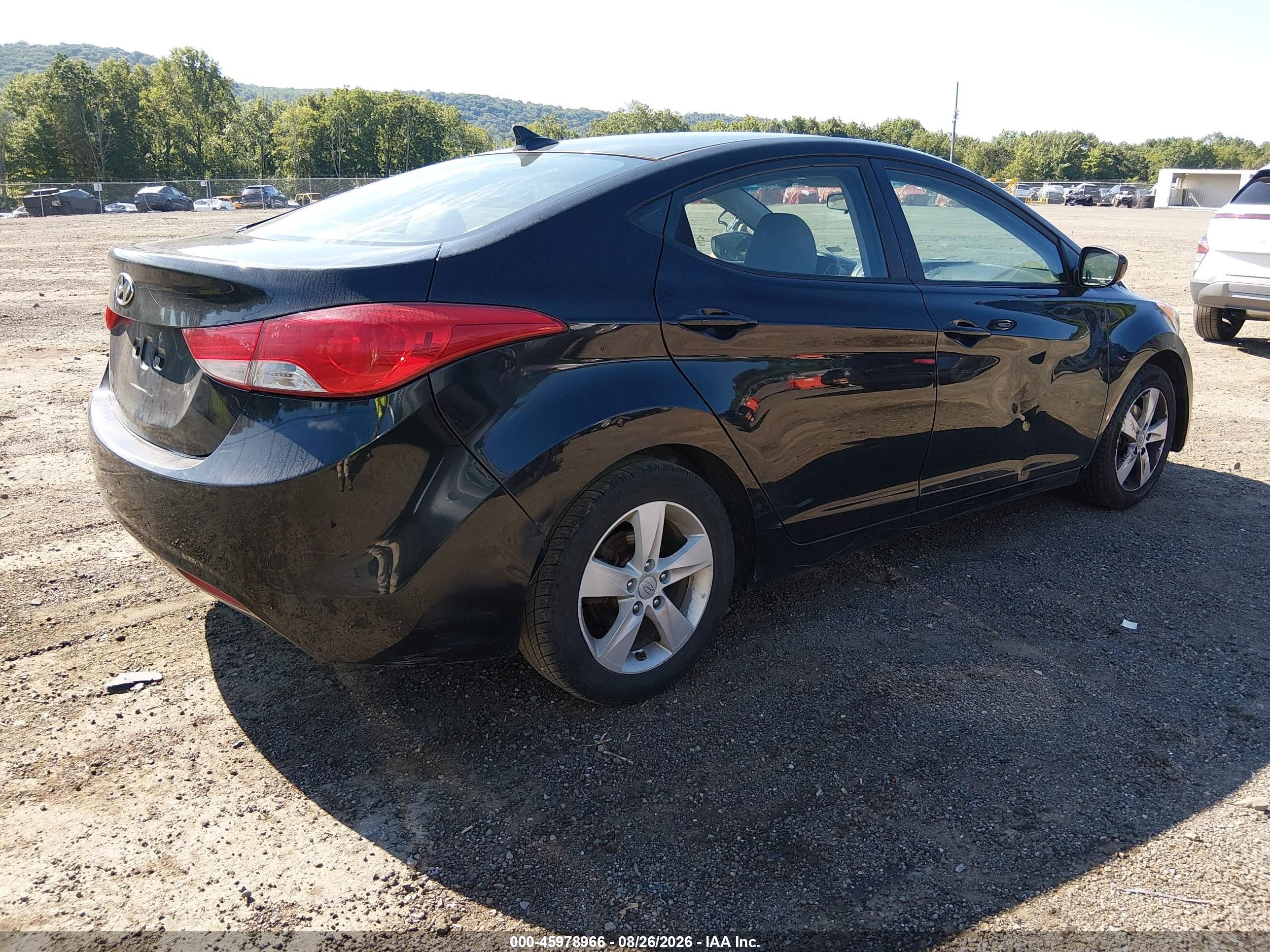 2011 Hyundai Elantra Gls Black vin: 5NPDH4AE3BH002276