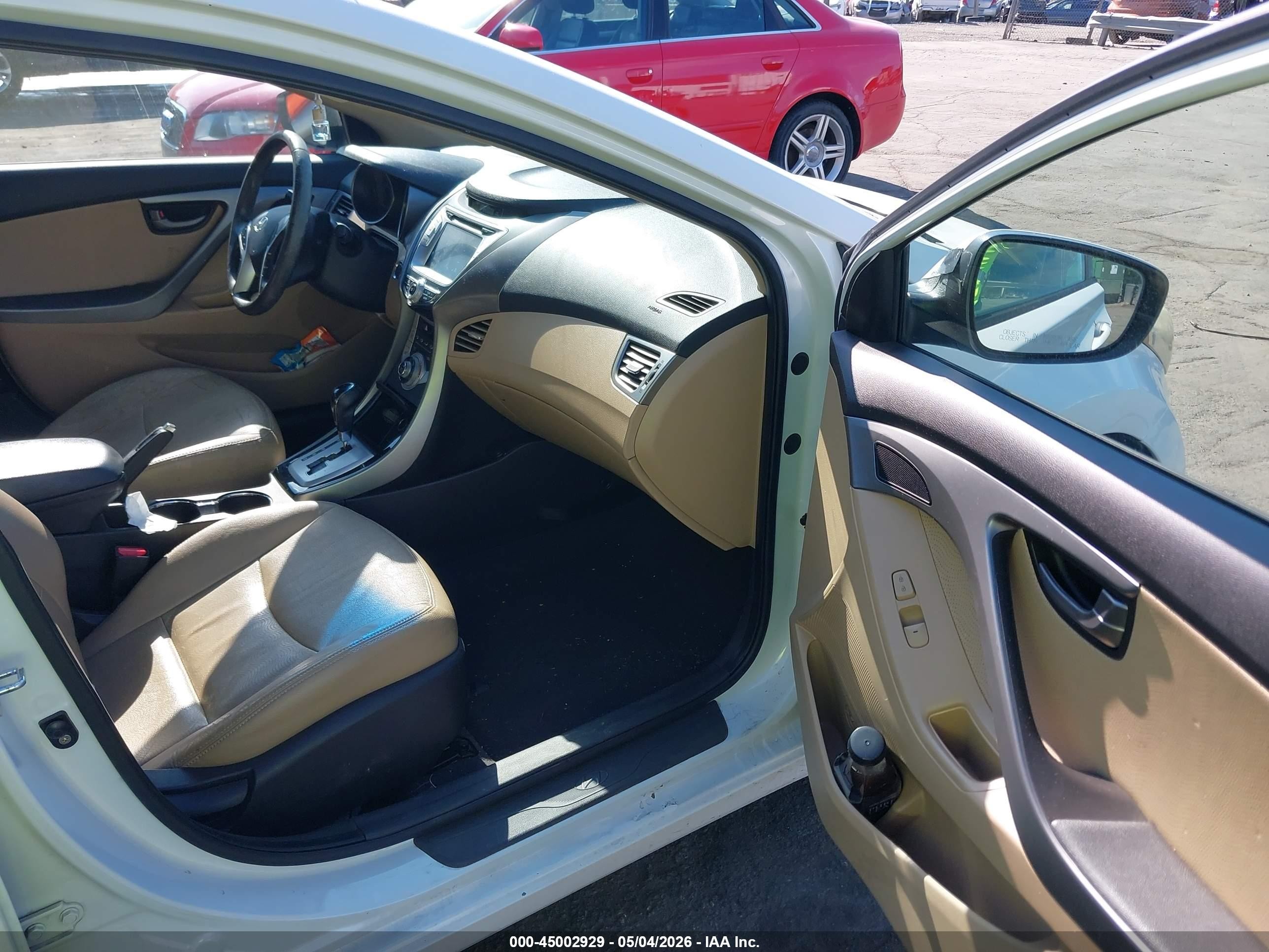 2011 Hyundai Elantra Limited White vin: 5NPDH4AE3BH009406