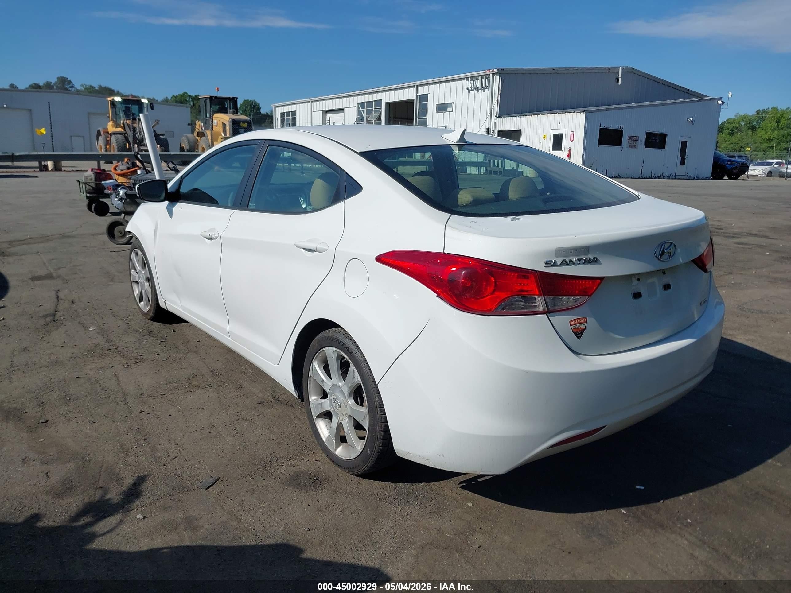 2011 Hyundai Elantra Limited White vin: 5NPDH4AE3BH009406