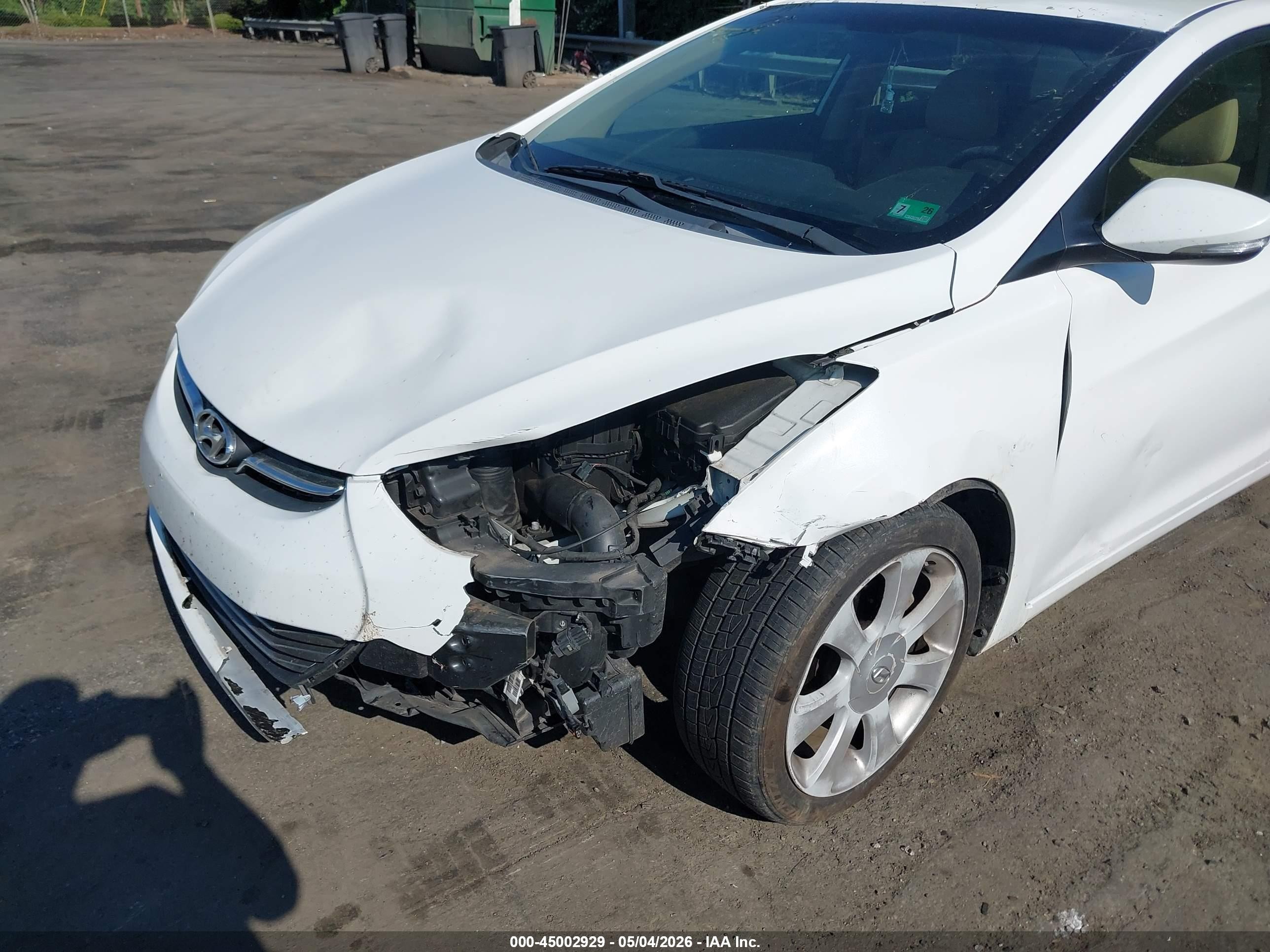 2011 Hyundai Elantra Limited White vin: 5NPDH4AE3BH009406