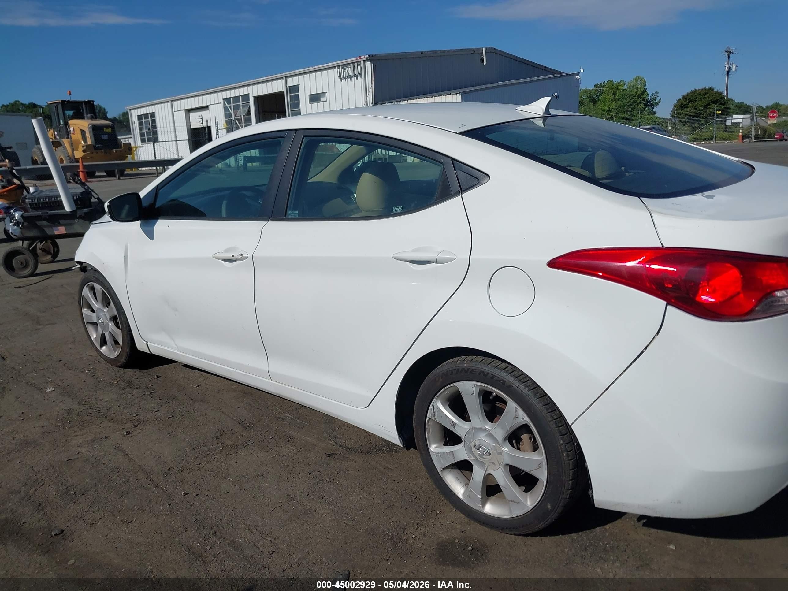 2011 Hyundai Elantra Limited White vin: 5NPDH4AE3BH009406