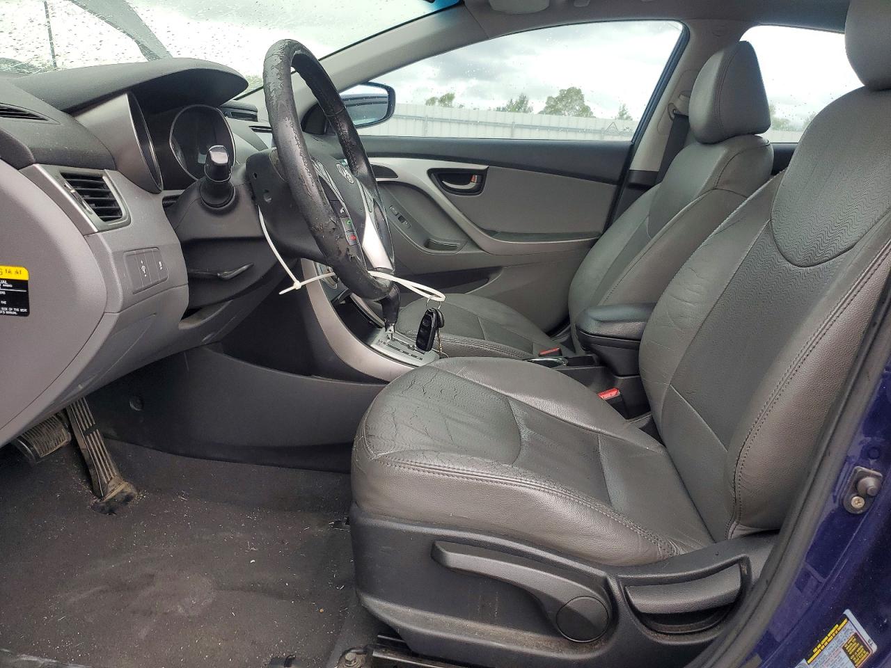 2011 Hyundai Elantra Limited Blue vin: 5NPDH4AE3BH014668