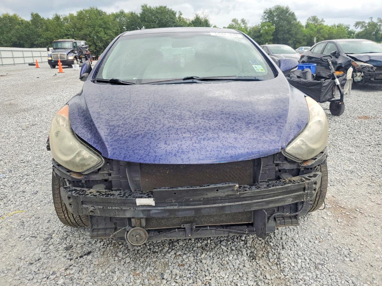 2011 Hyundai Elantra Limited Blue vin: 5NPDH4AE3BH014668