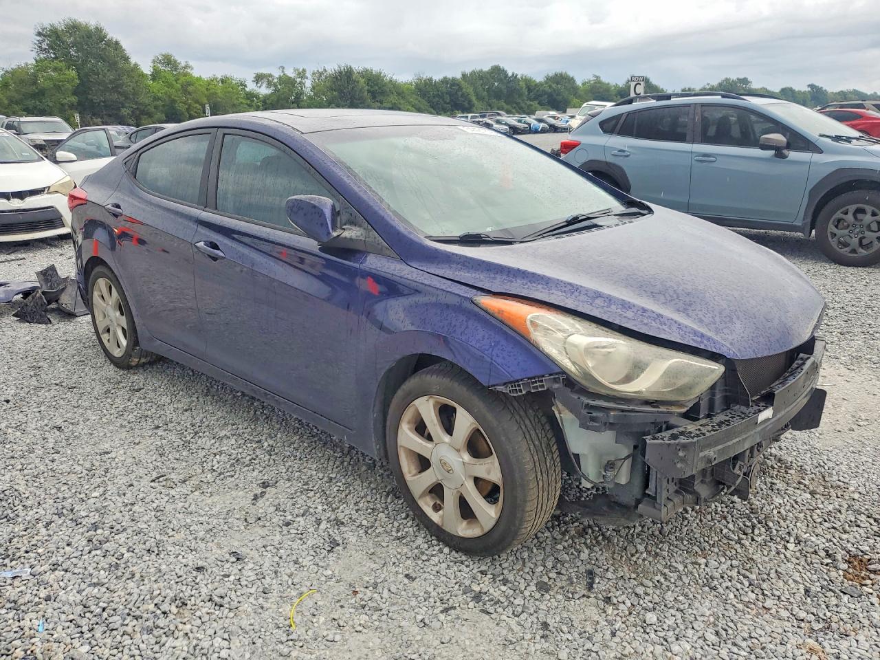 2011 Hyundai Elantra Limited Blue vin: 5NPDH4AE3BH014668