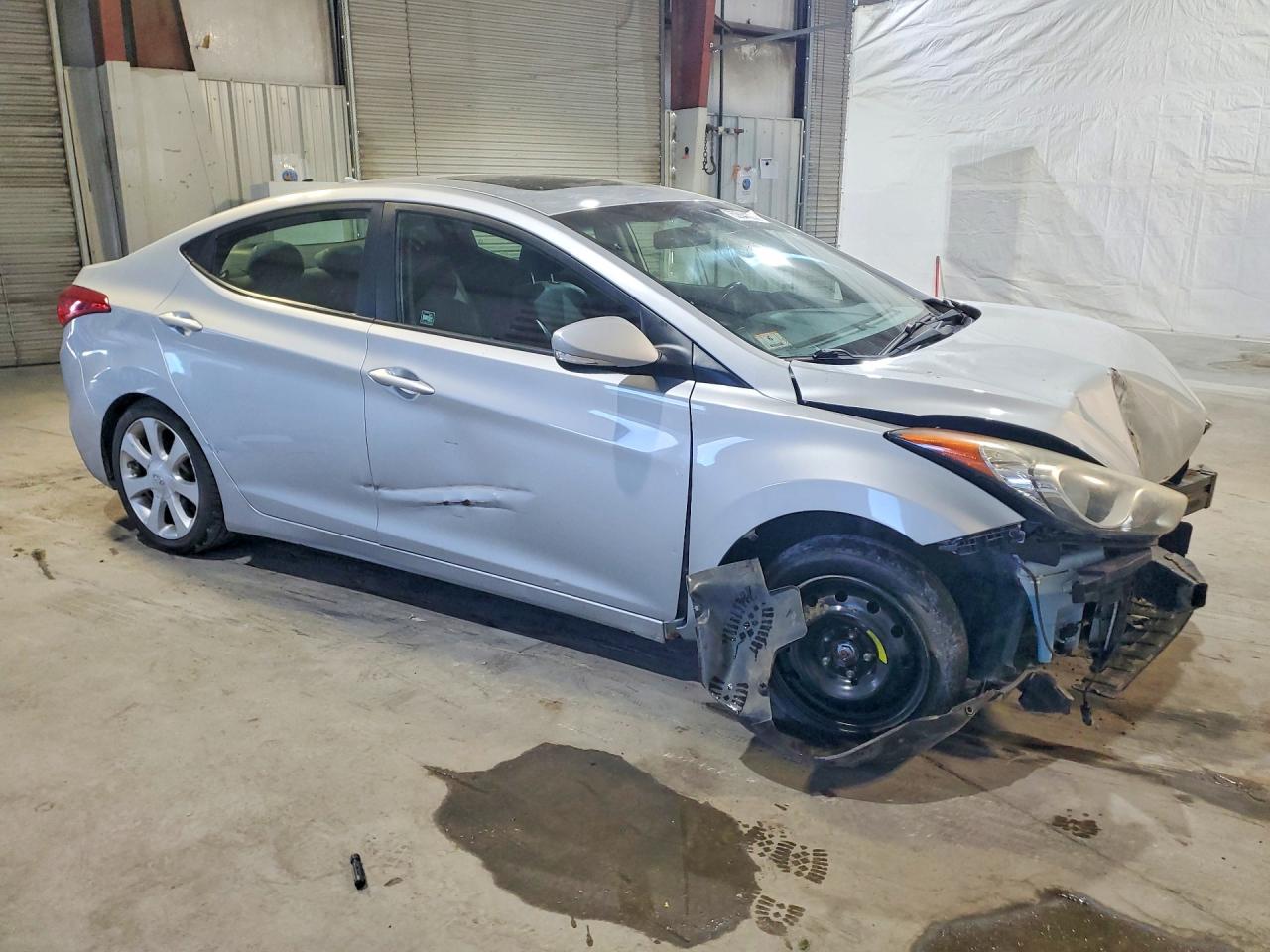 2011 Hyundai Elantra Limited Silver vin: 5NPDH4AE3BH020065