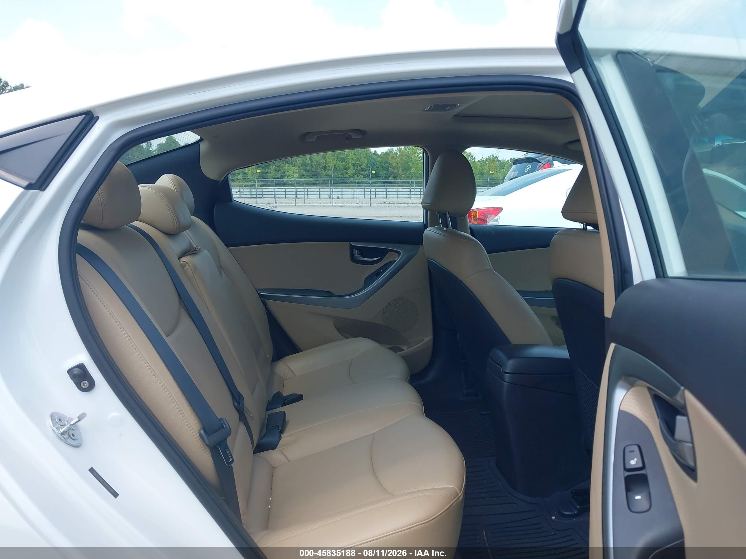 2011 Hyundai Elantra Limited White vin: 5NPDH4AE3BH020891