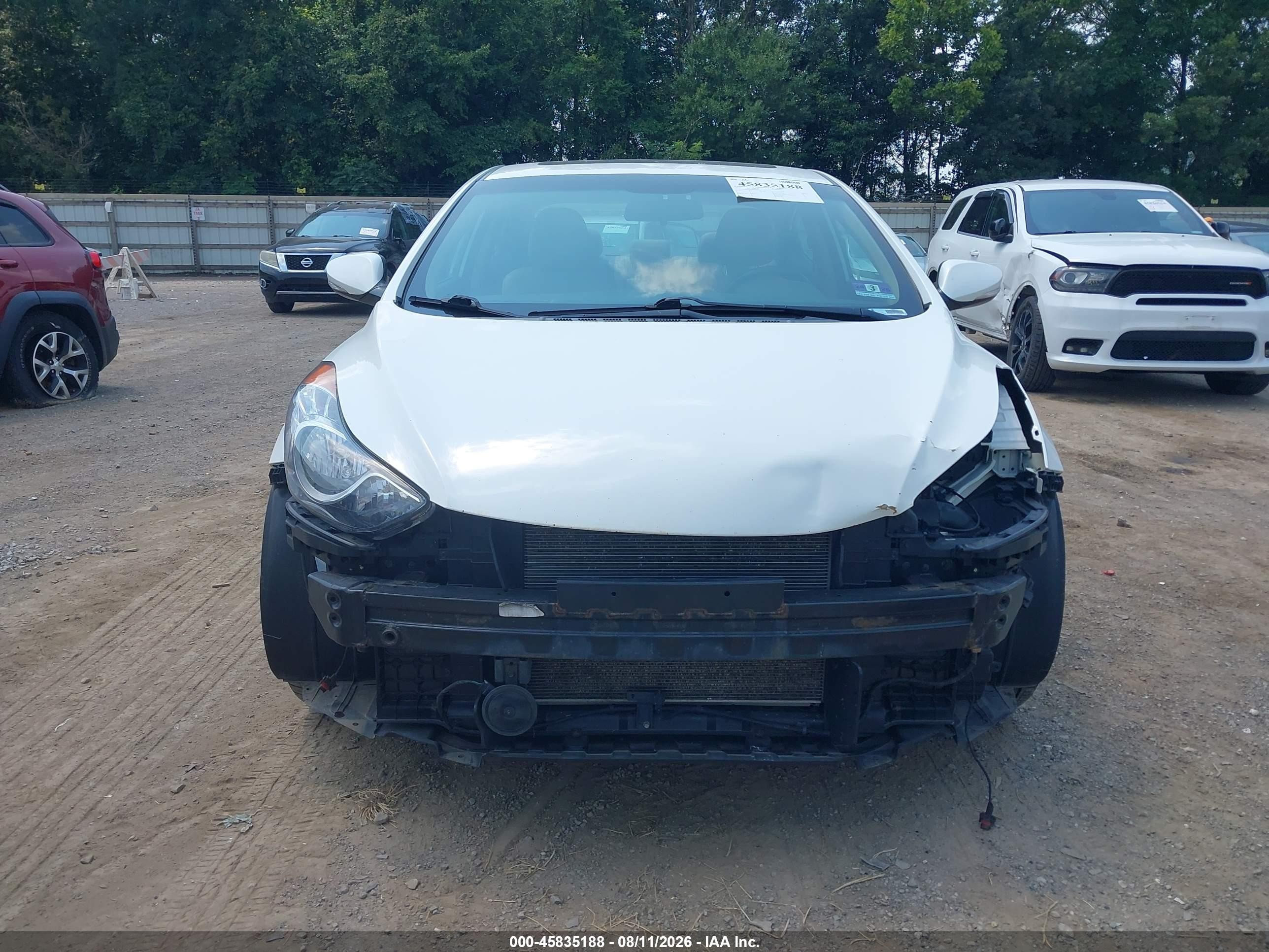 2011 Hyundai Elantra Limited White vin: 5NPDH4AE3BH020891