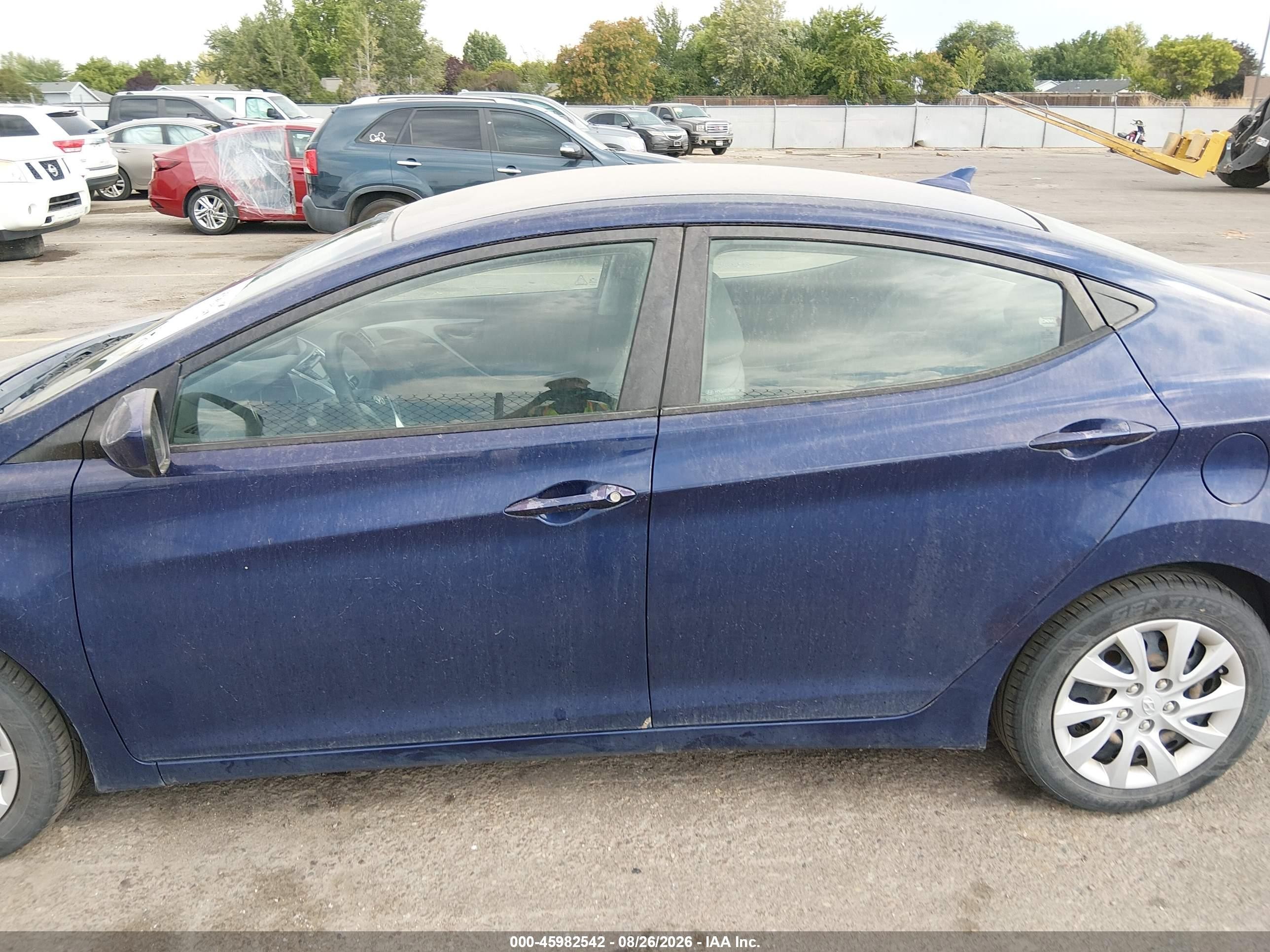 2011 Hyundai Elantra Gls Blue vin: 5NPDH4AE3BH025220