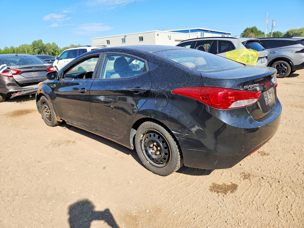 2011 Hyundai Elantra Gls Black vin: 5NPDH4AE3BH032541