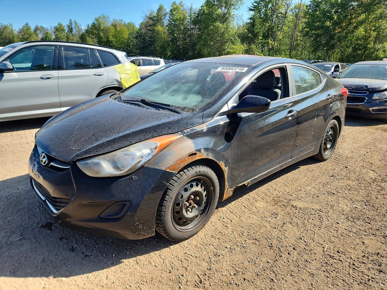 2011 Hyundai Elantra Gls Black vin: 5NPDH4AE3BH032541