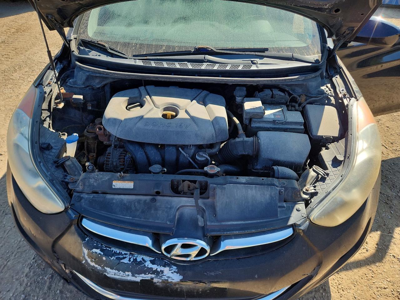 2011 Hyundai Elantra Gls Black vin: 5NPDH4AE3BH032541