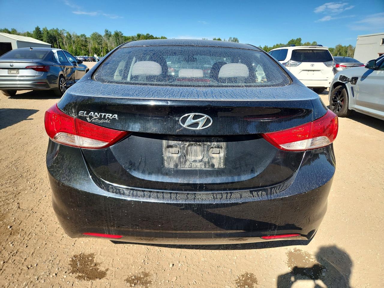 2011 Hyundai Elantra Gls Black vin: 5NPDH4AE3BH032541