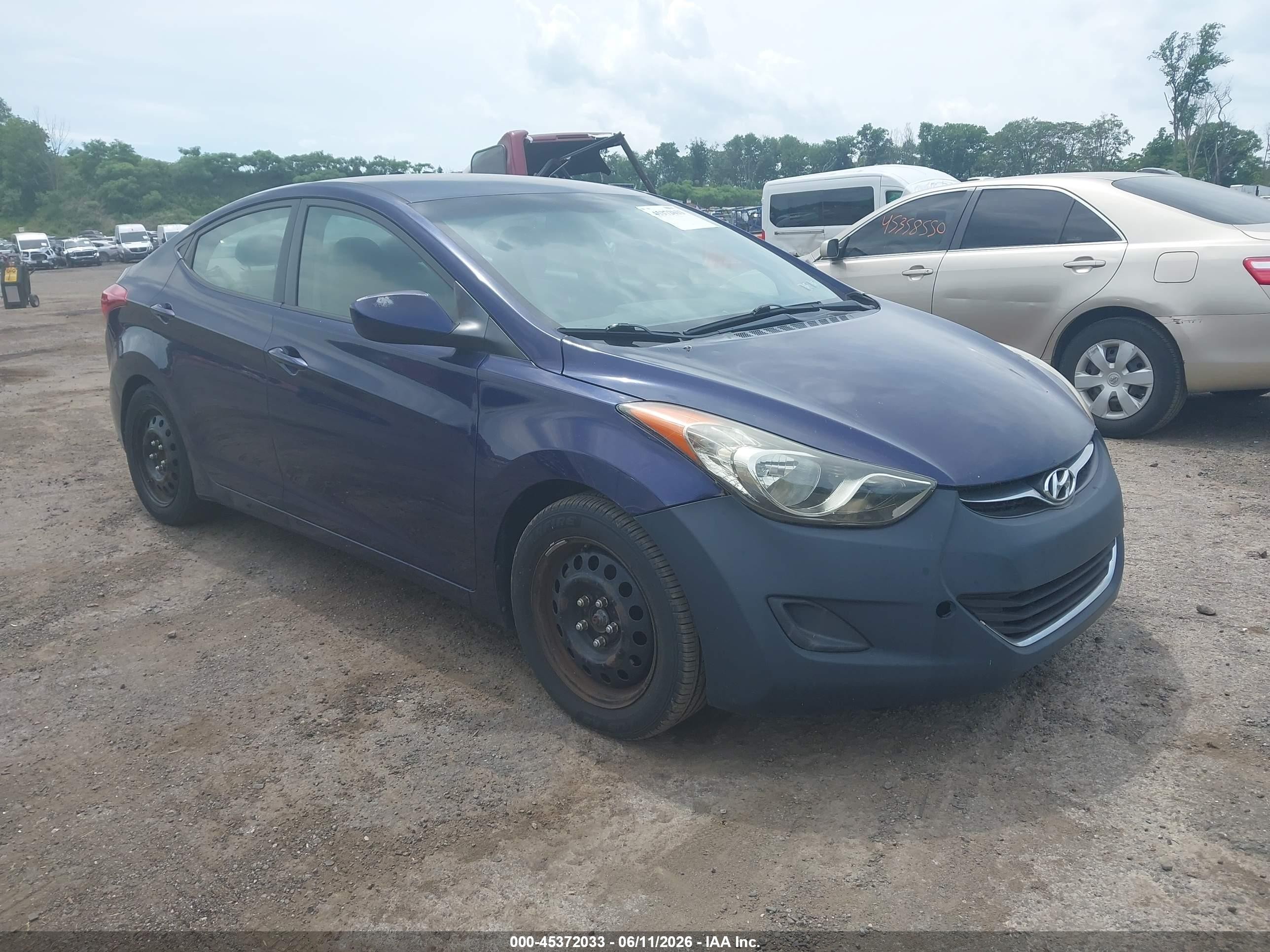 2011 Hyundai Elantra Gls Blue vin: 5NPDH4AE3BH033141