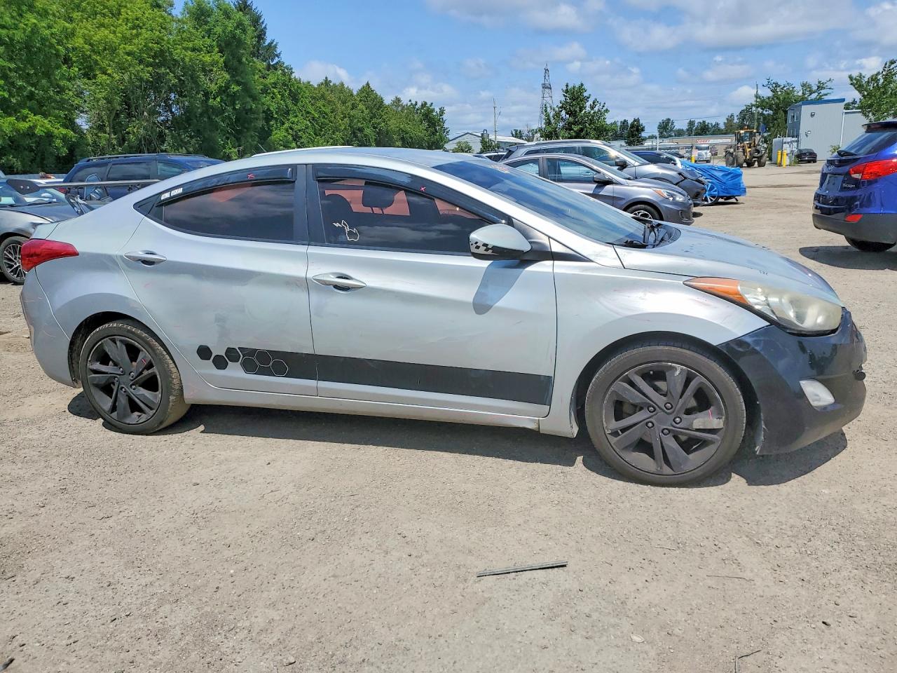 2011 Hyundai Elantra Gls Серебряный vin: 5NPDH4AE3BH035438