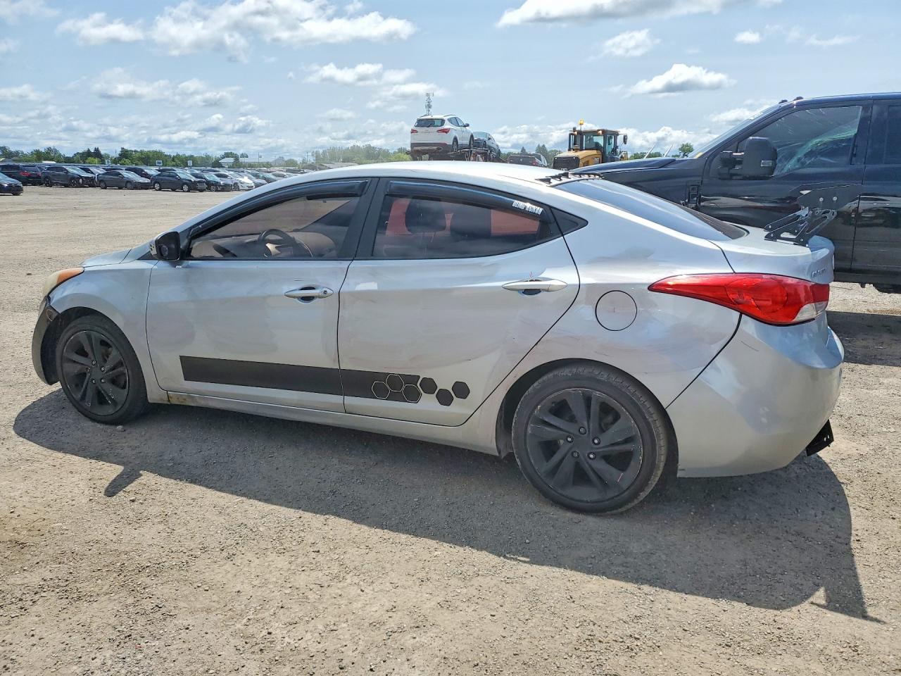 2011 Hyundai Elantra Gls Серебряный vin: 5NPDH4AE3BH035438