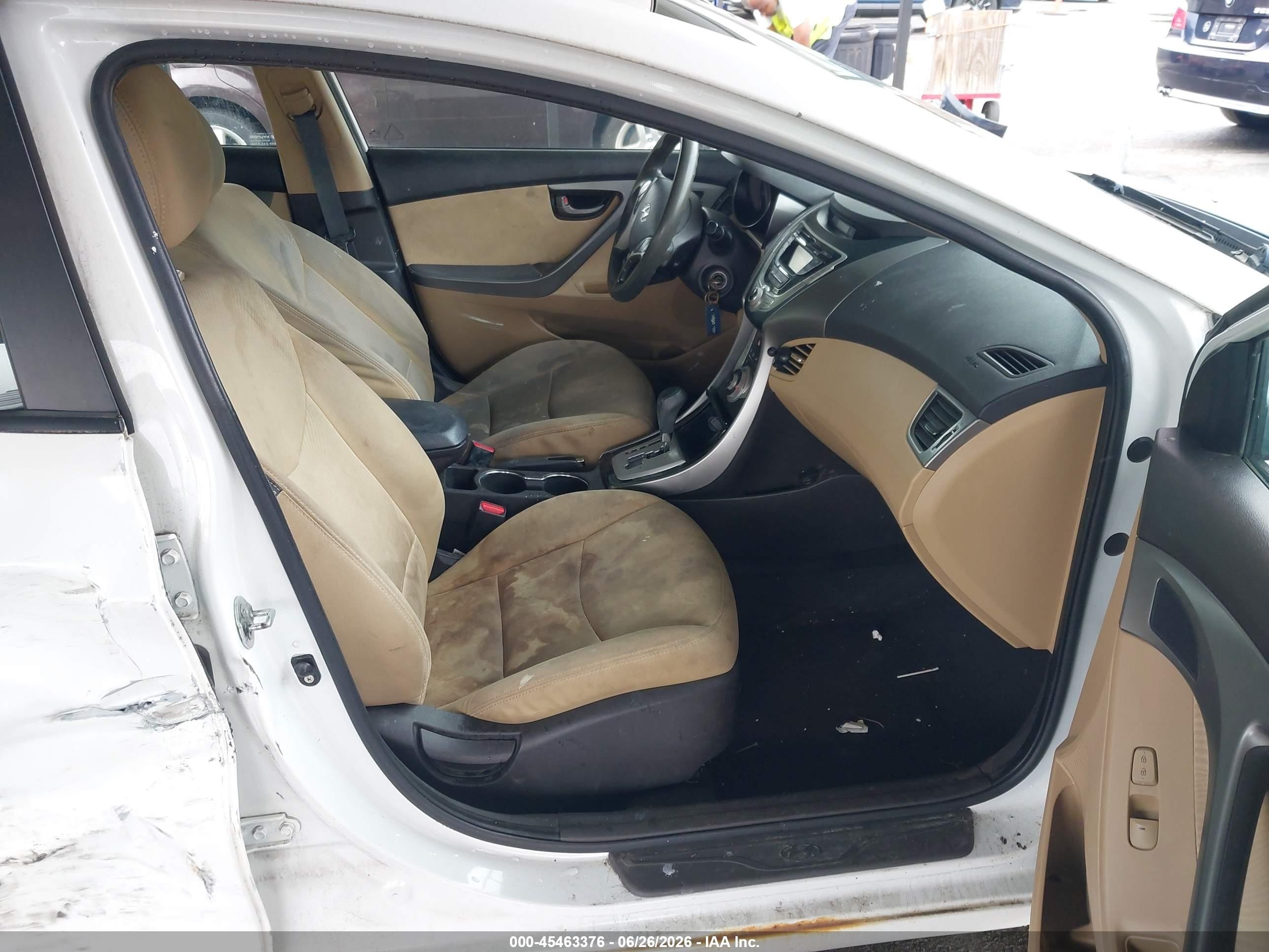 2011 Hyundai Elantra Gls White vin: 5NPDH4AE3BH040736