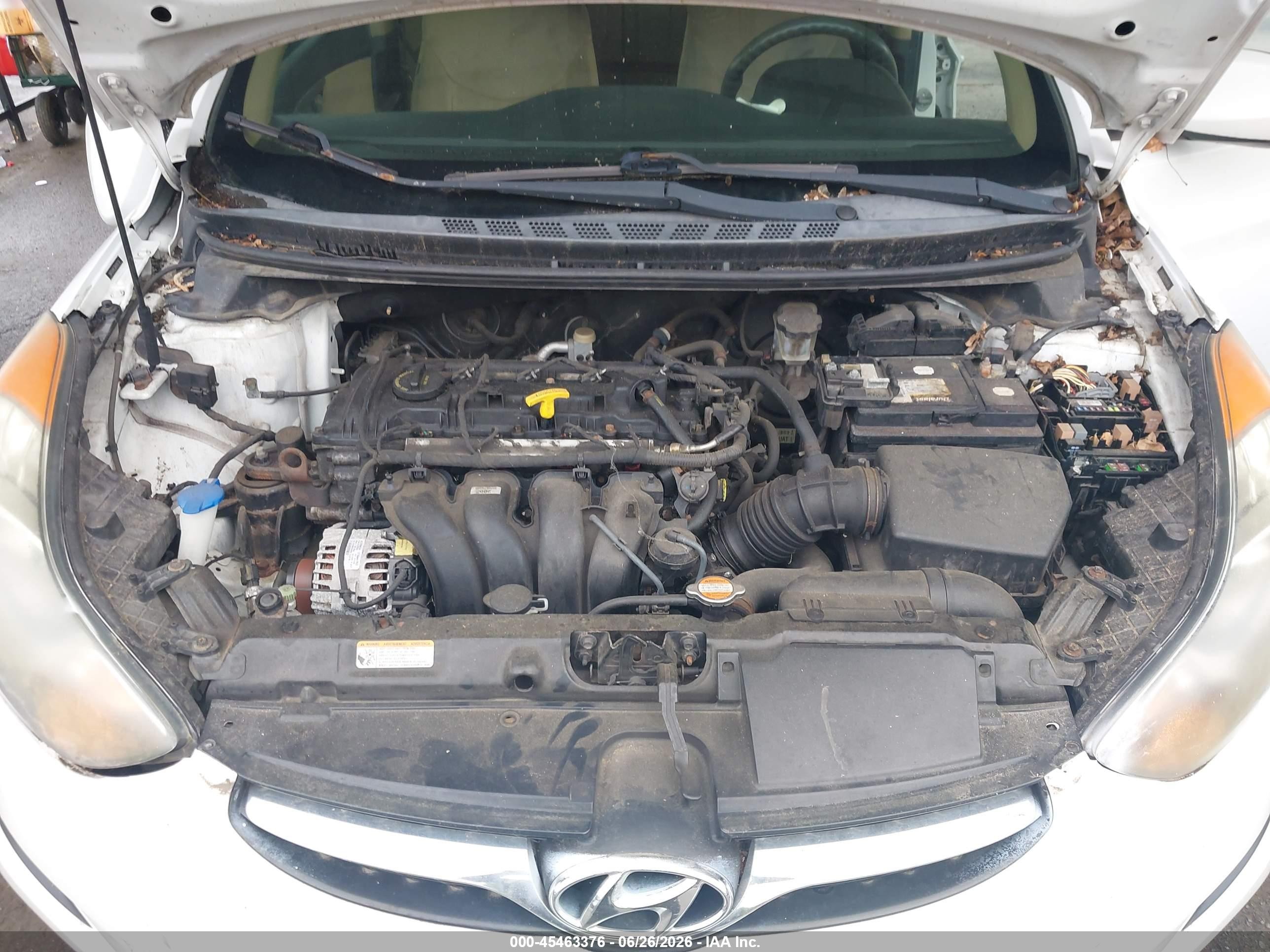 2011 Hyundai Elantra Gls White vin: 5NPDH4AE3BH040736