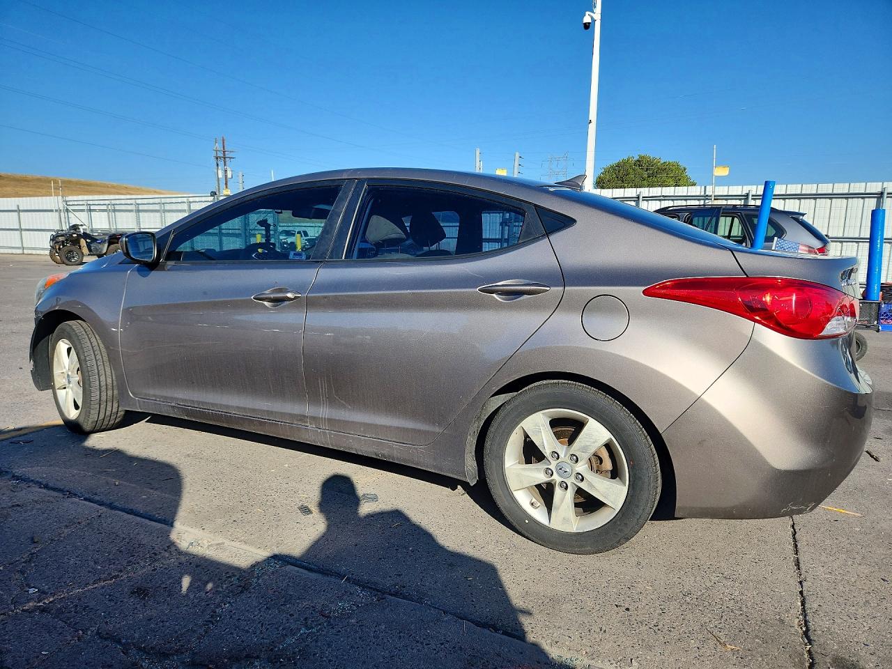 2011 Hyundai Elantra Gls Gray vin: 5NPDH4AE3BH040901