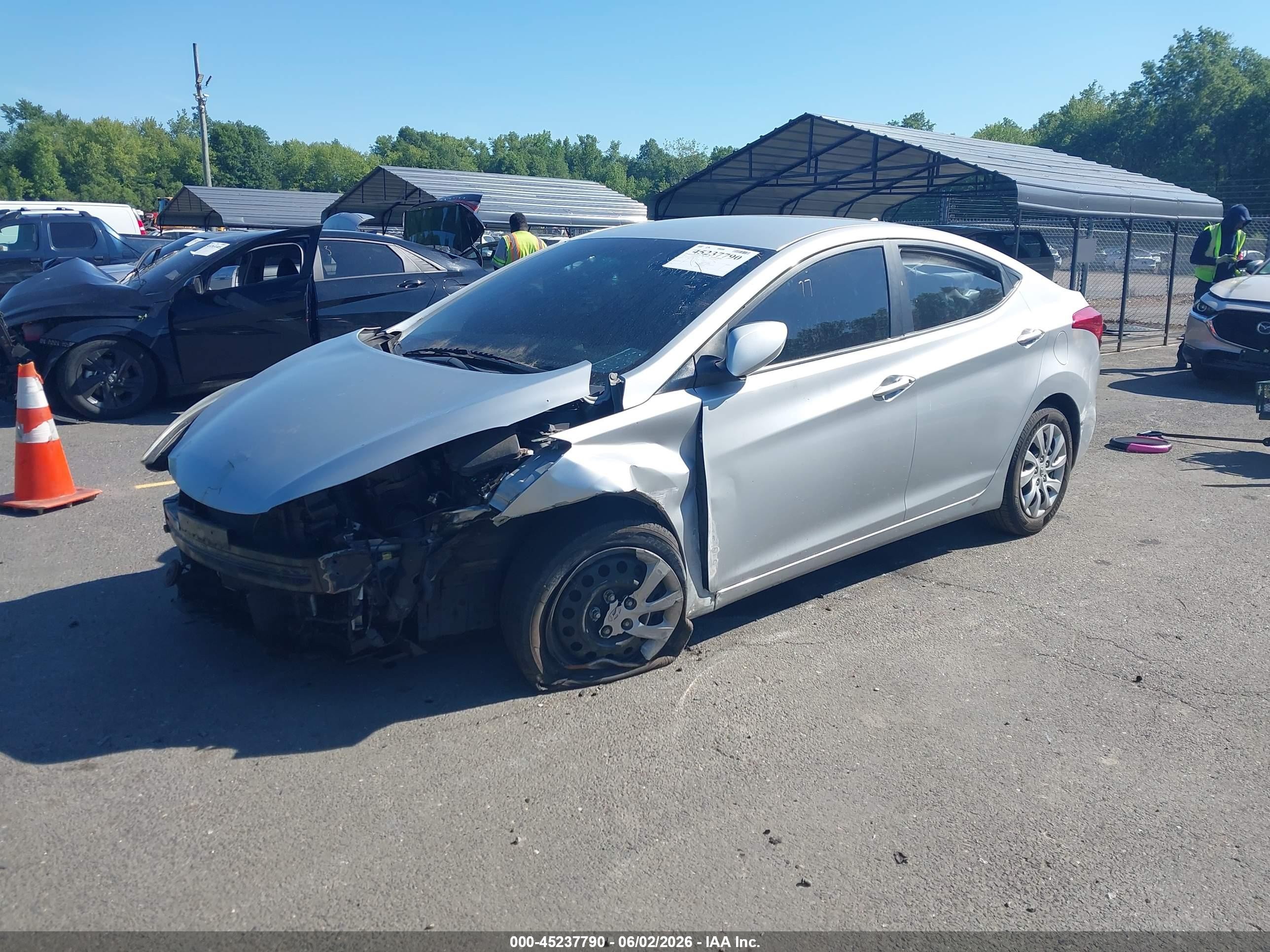 2011 Hyundai Elantra Gls Silver vin: 5NPDH4AE3BH050604