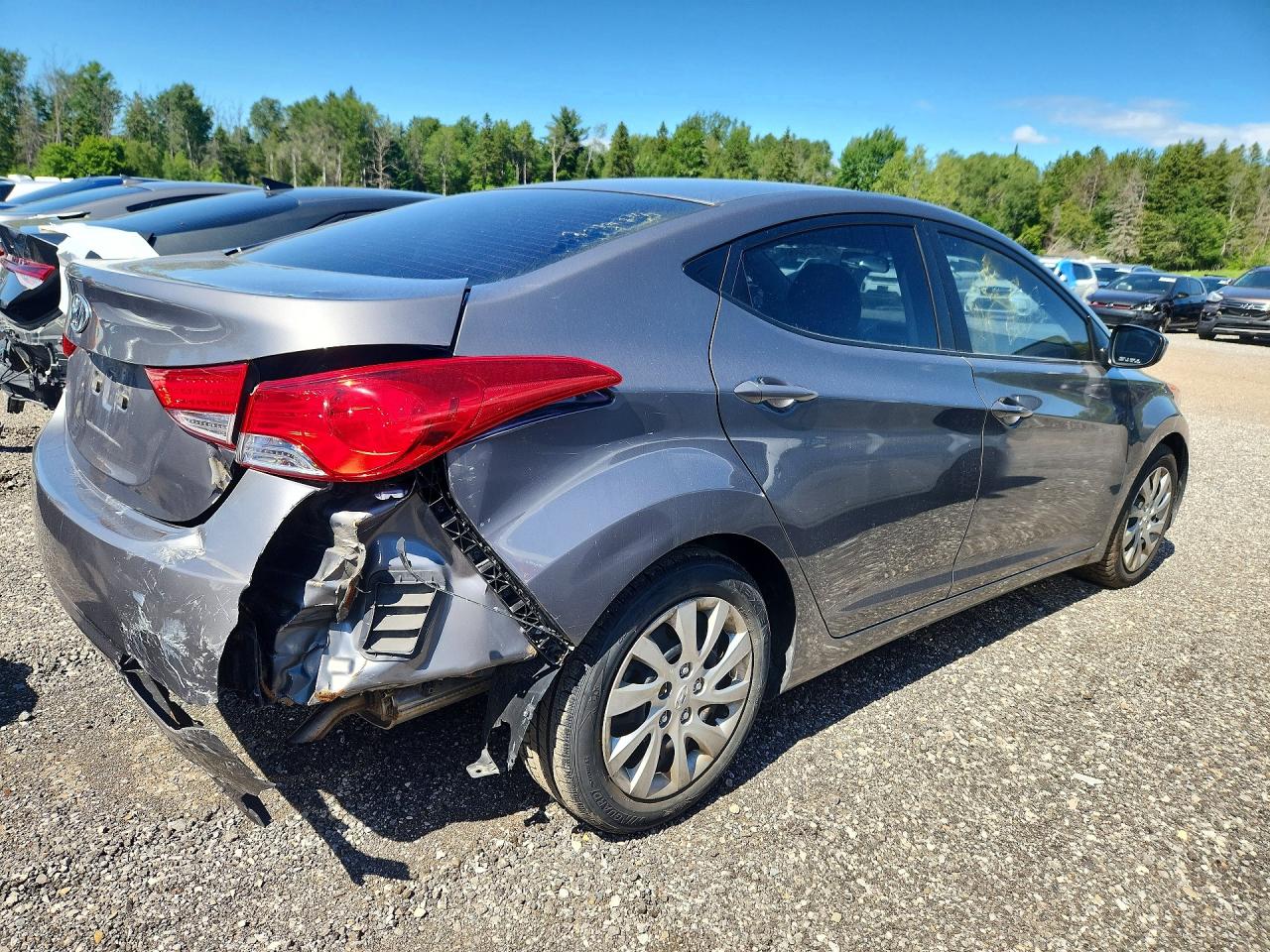 2011 Hyundai Elantra Gls Charcoal vin: 5NPDH4AE3BH055141