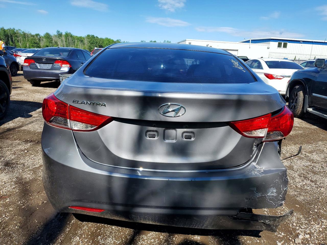 2011 Hyundai Elantra Gls Charcoal vin: 5NPDH4AE3BH055141