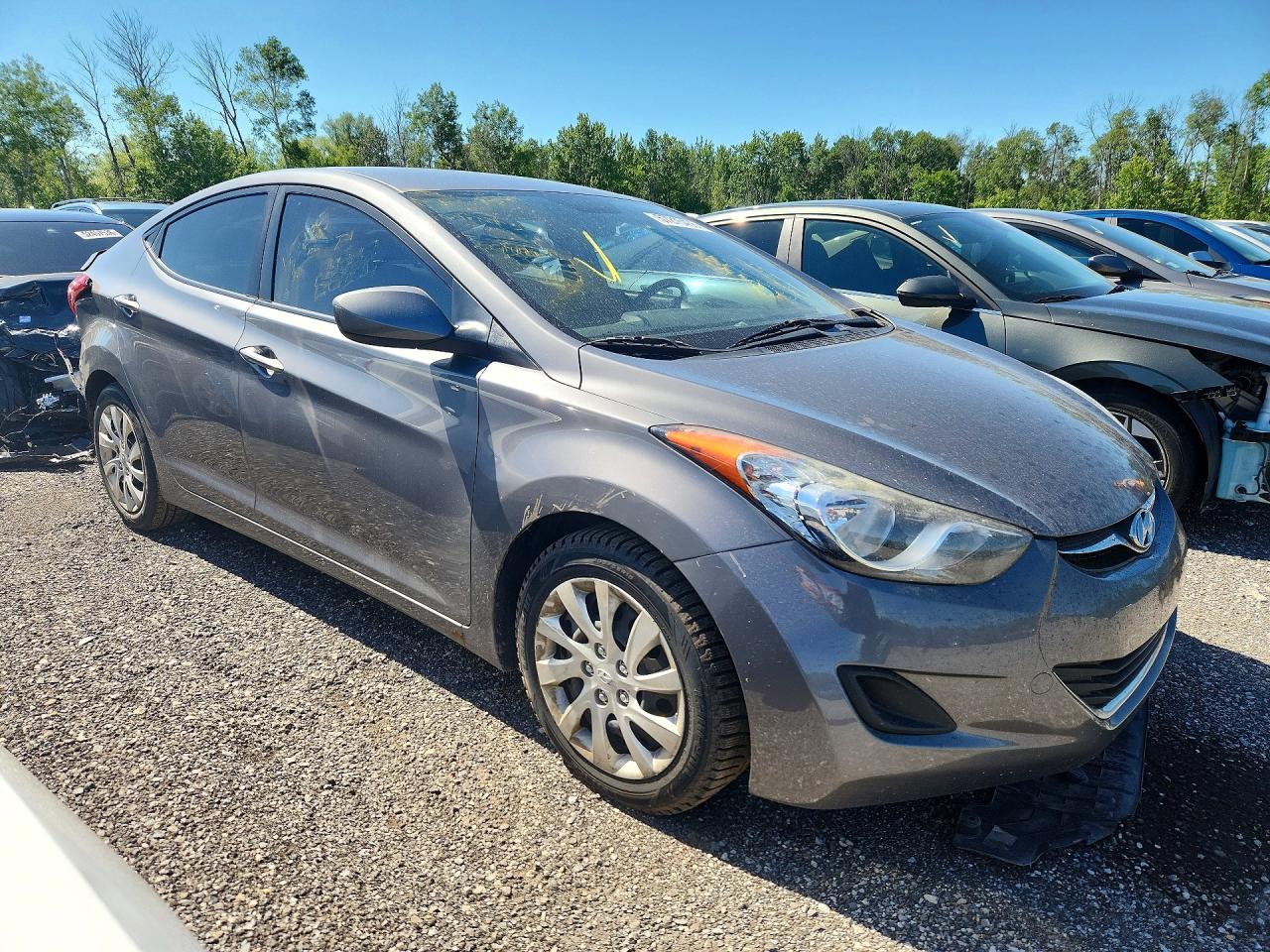2011 Hyundai Elantra Gls Charcoal vin: 5NPDH4AE3BH055141