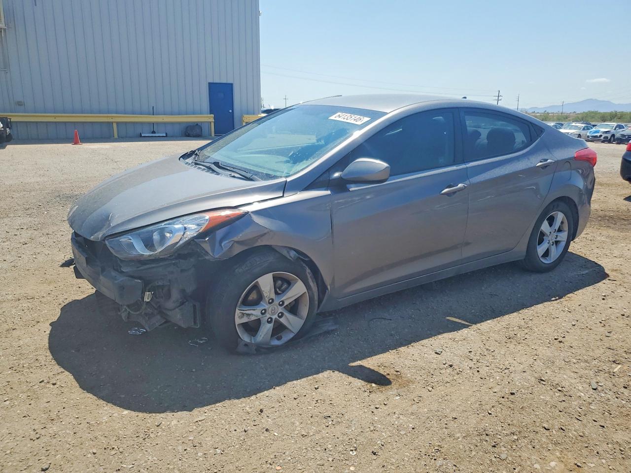 2011 Hyundai Elantra Gls Gray vin: 5NPDH4AE3BH057150