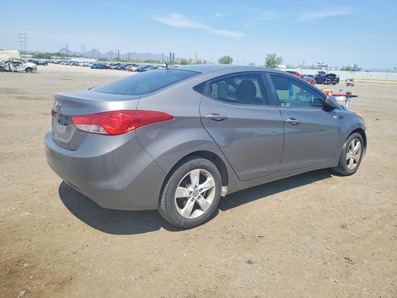 2011 Hyundai Elantra Gls Gray vin: 5NPDH4AE3BH057150