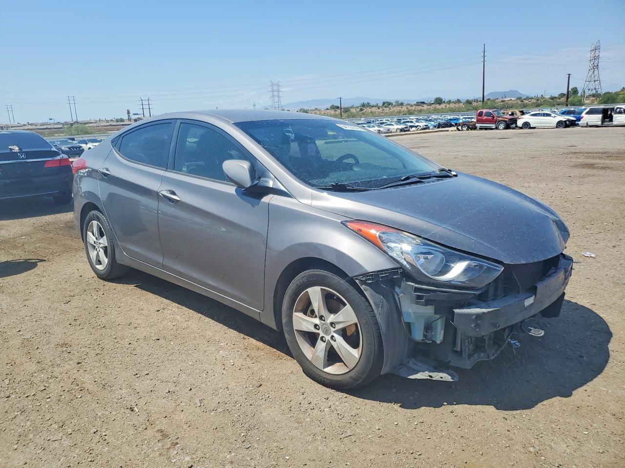 2011 Hyundai Elantra Gls Gray vin: 5NPDH4AE3BH057150