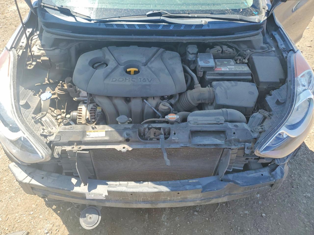 2011 Hyundai Elantra Gls Gray vin: 5NPDH4AE3BH057150