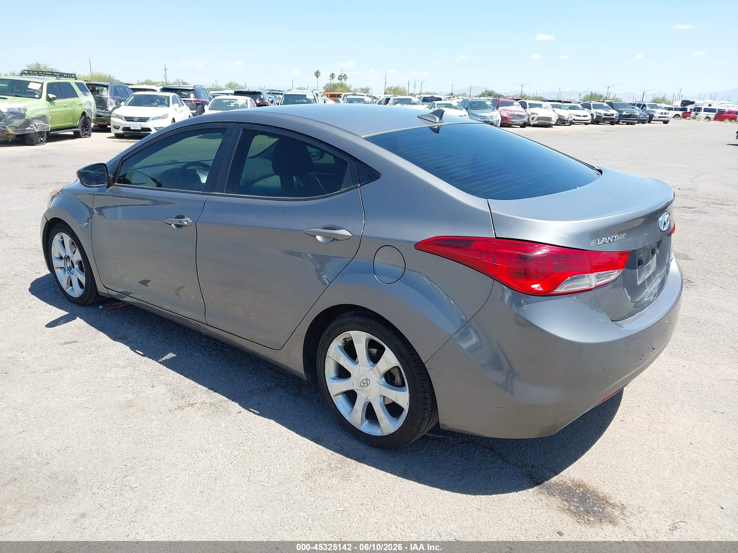 2011 Hyundai Elantra Limited Gray vin: 5NPDH4AE3BH075888