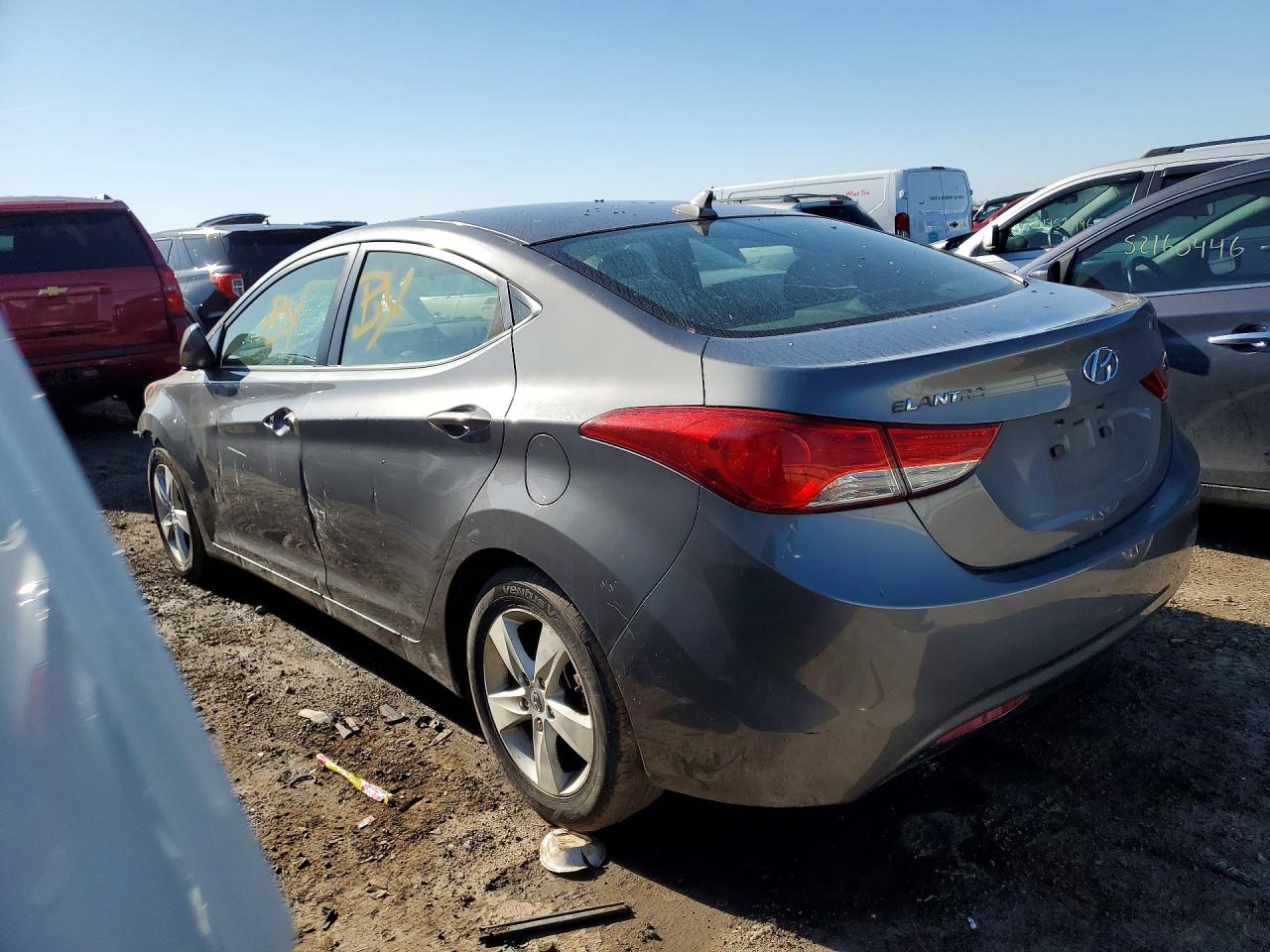 2012 Hyundai Elantra Gls Gray vin: 5NPDH4AE3CH065055