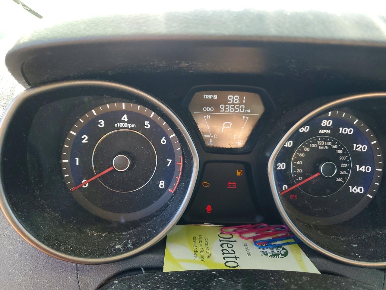 2012 Hyundai Elantra Gls Gray vin: 5NPDH4AE3CH065055