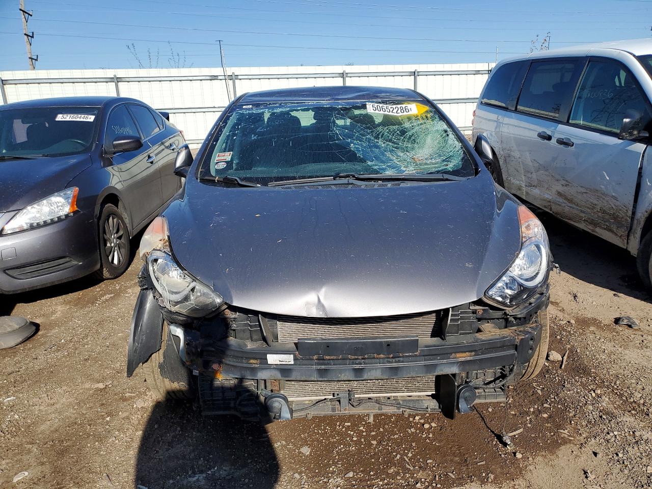 2012 Hyundai Elantra Gls Gray vin: 5NPDH4AE3CH065055