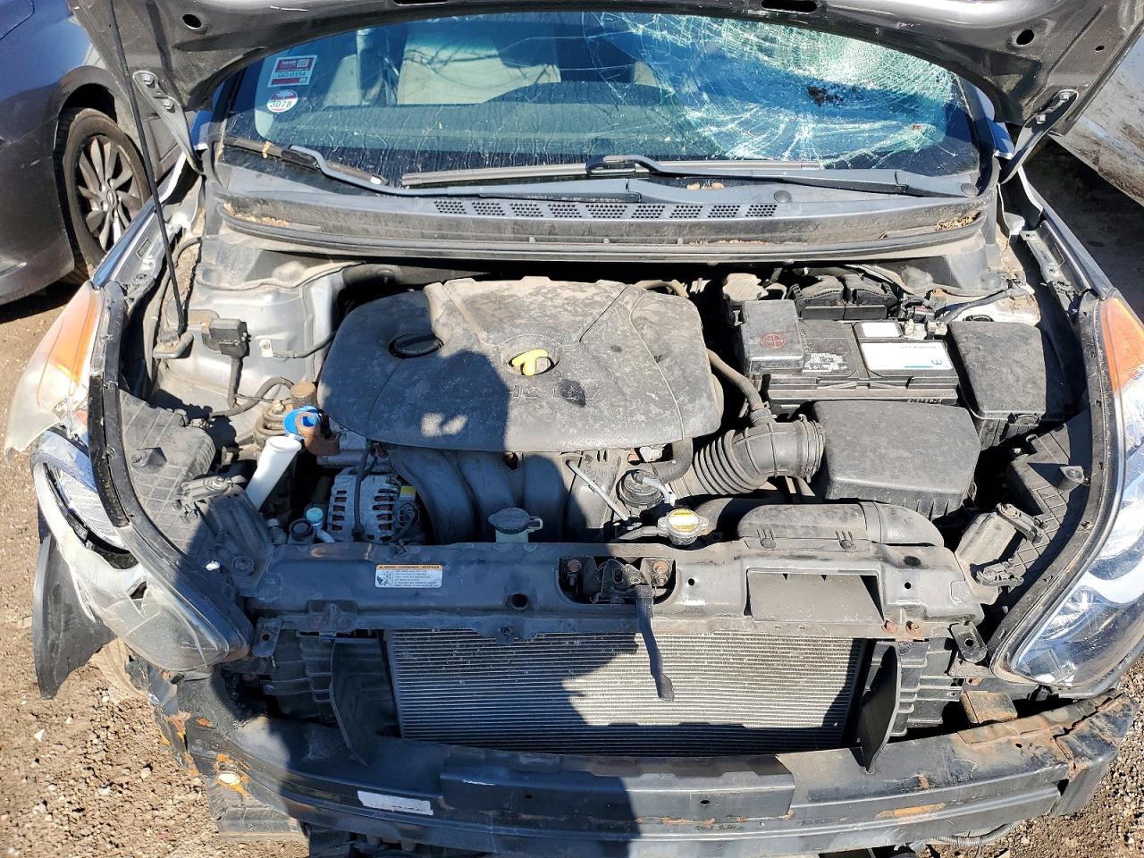 2012 Hyundai Elantra Gls Gray vin: 5NPDH4AE3CH065055